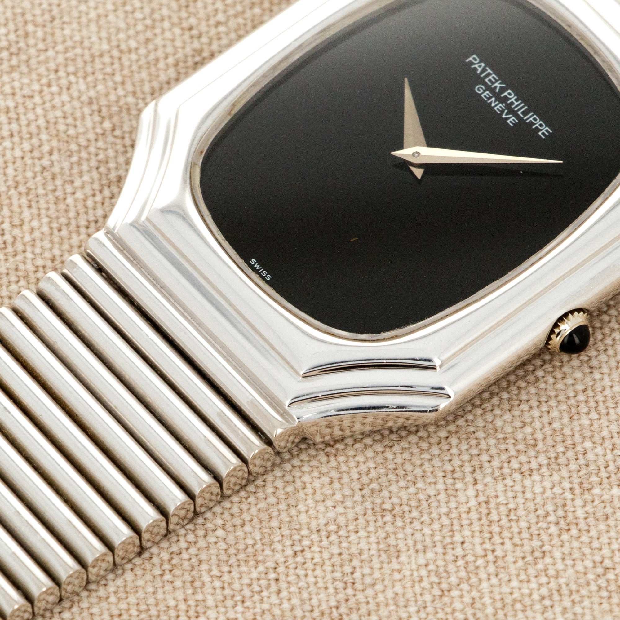 Patek Philippe - Patek Philippe White Gold Watch Ref. 3729 with Onyx Dial - The Keystone Watches