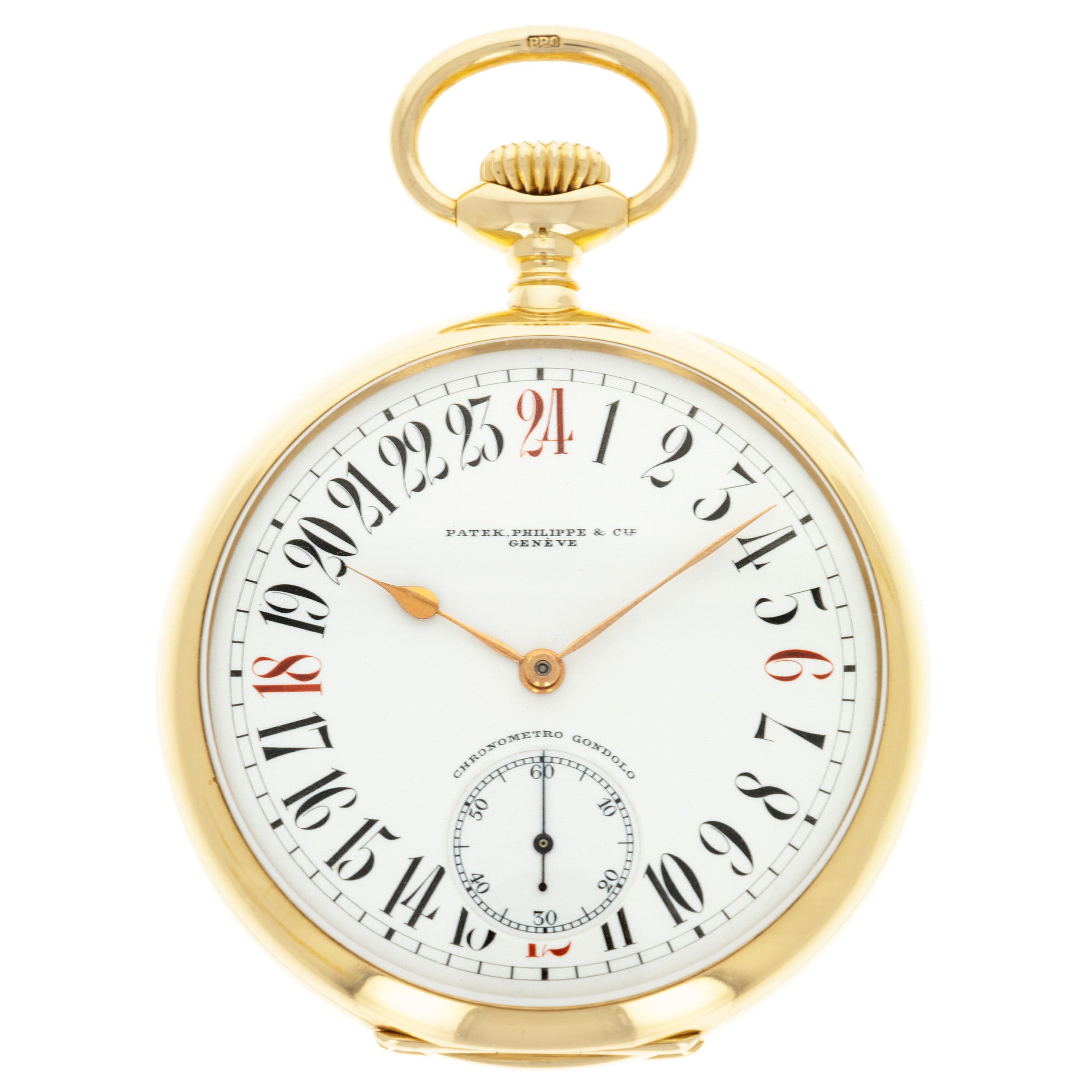 Patek Philippe - Patek Philippe Chronometro Gondolo 24 Hour Pocket Watch - The Keystone Watches