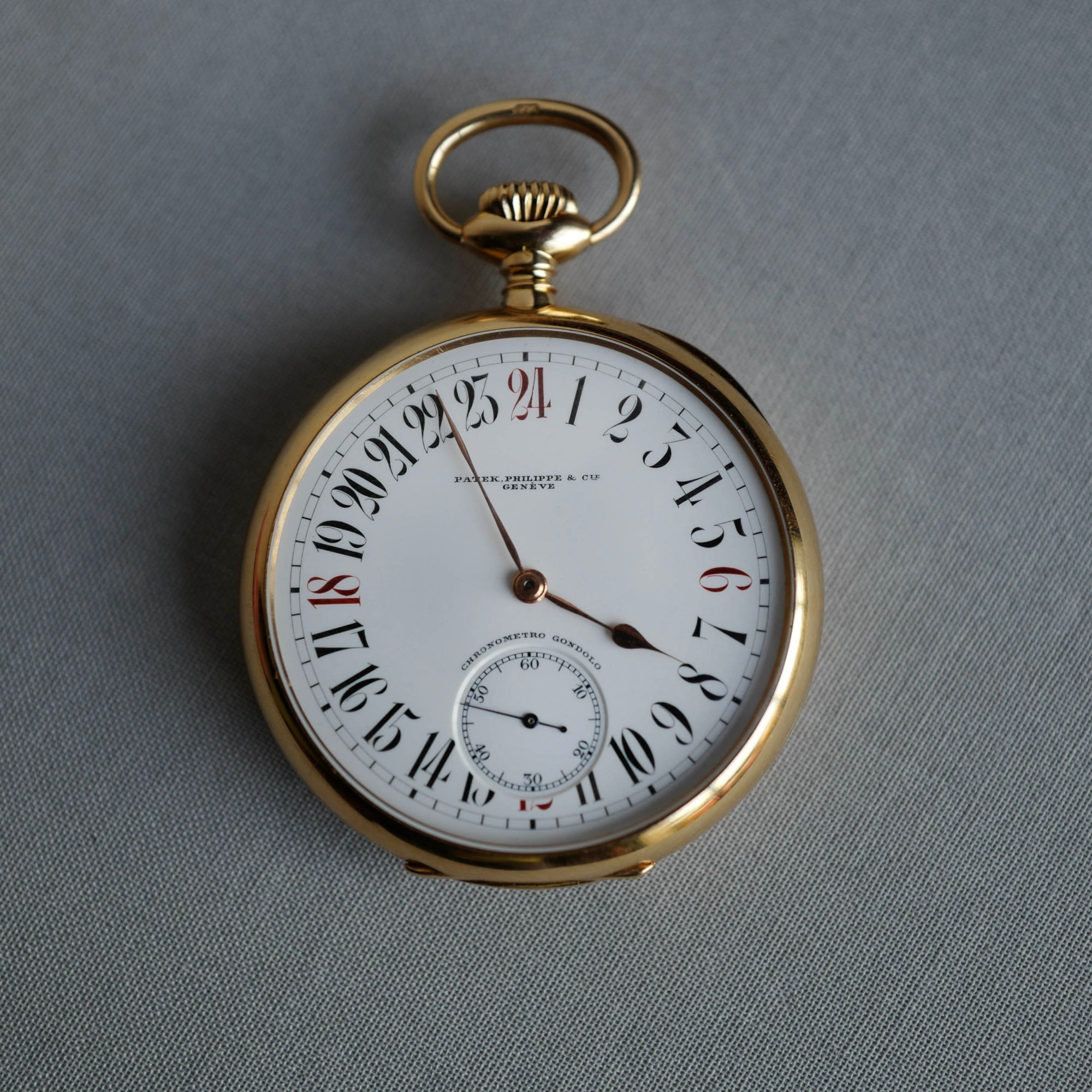 Patek Philippe - Patek Philippe Chronometro Gondolo 24 Hour Pocket Watch - The Keystone Watches