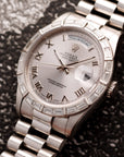 Rolex - Rolex Platinum Day-Date Platinum Diamond Watch Ref. 18366 - The Keystone Watches