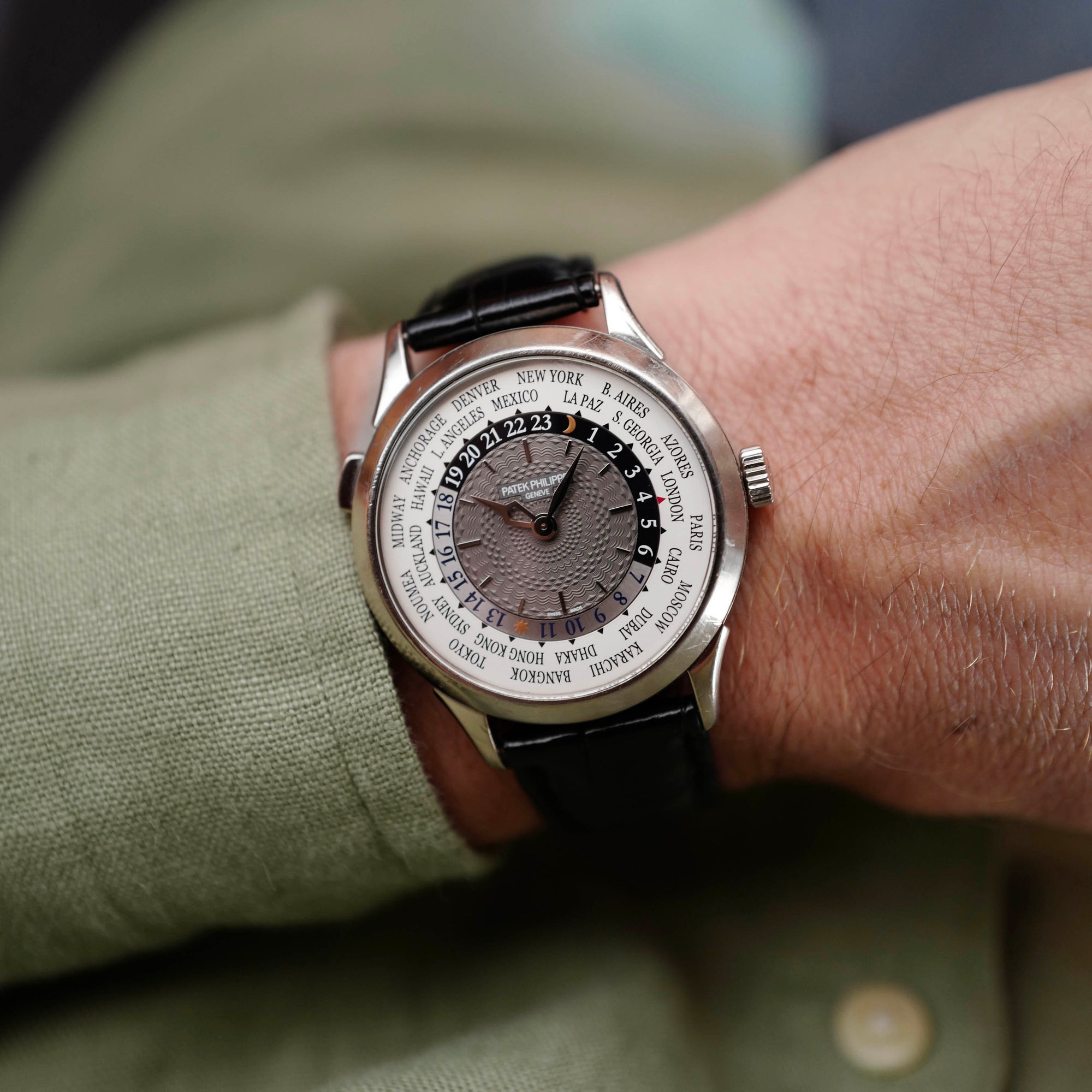 Patek Philippe - Patek Philippe World Time White Gold Watch Ref. 5230 (NEW ARRIVAL) - The Keystone Watches