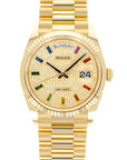 Rolex - Rolex Yellow Gold Day-Date Rainbow Watch Ref. 128238 - The Keystone Watches