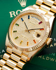 Rolex - Rolex Yellow Gold Day-Date Rainbow Watch Ref. 128238 - The Keystone Watches