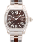 Cartier - Cartier White Gold Roadster Watch Ref. 3102 with Walnut Wood Dial - The Keystone Watches