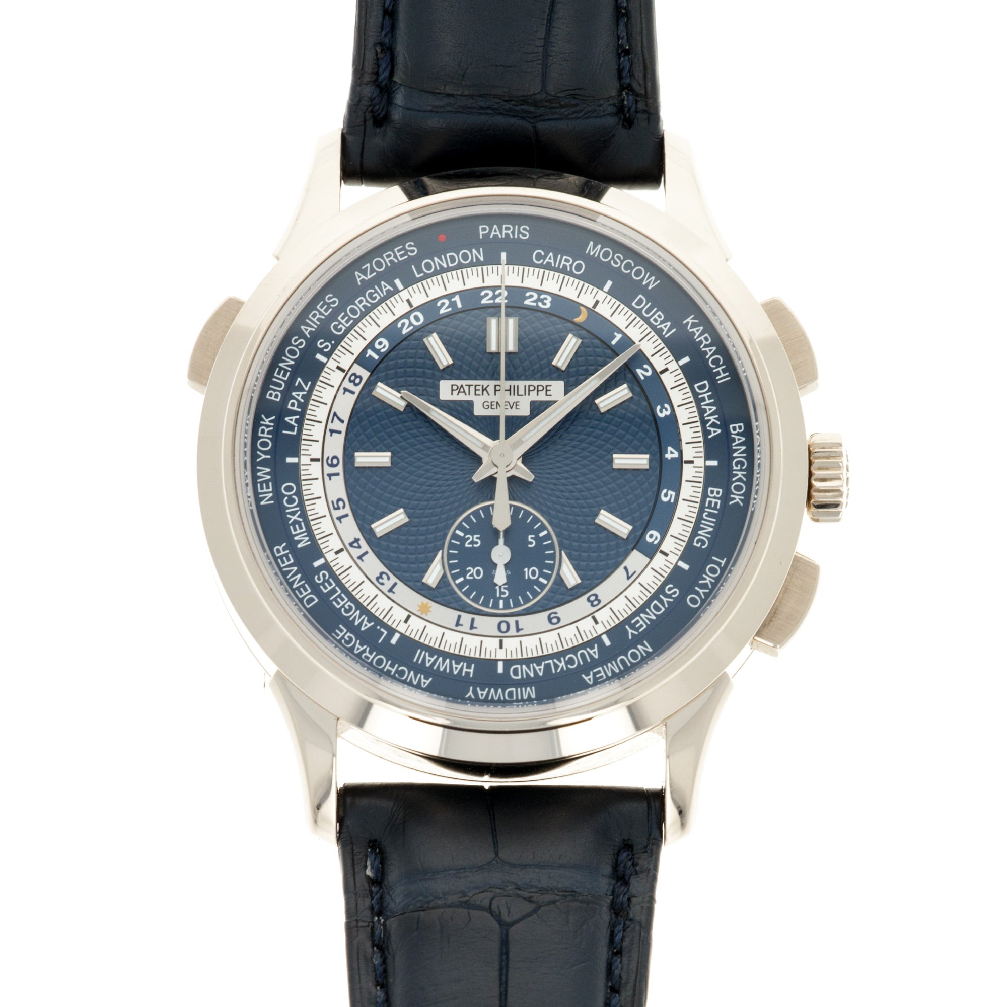 Patek Philippe - Patek Philippe White Gold World Time Chronograph Ref. 5930G - The Keystone Watches