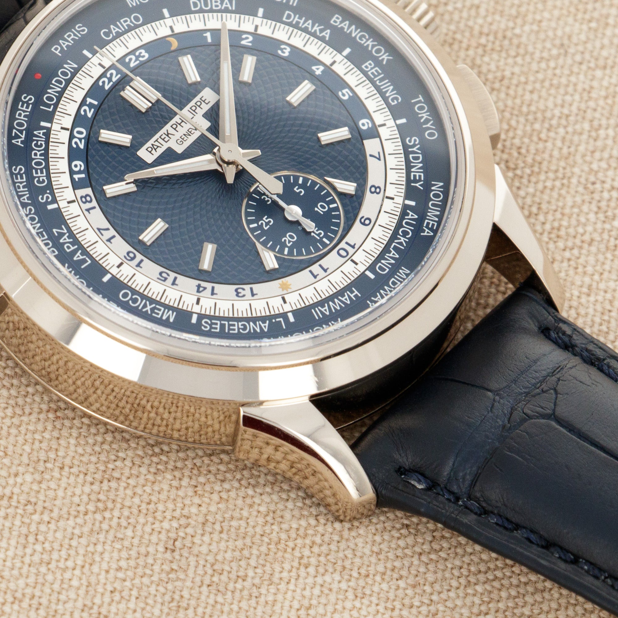 Patek Philippe - Patek Philippe White Gold World Time Chronograph Ref. 5930G - The Keystone Watches