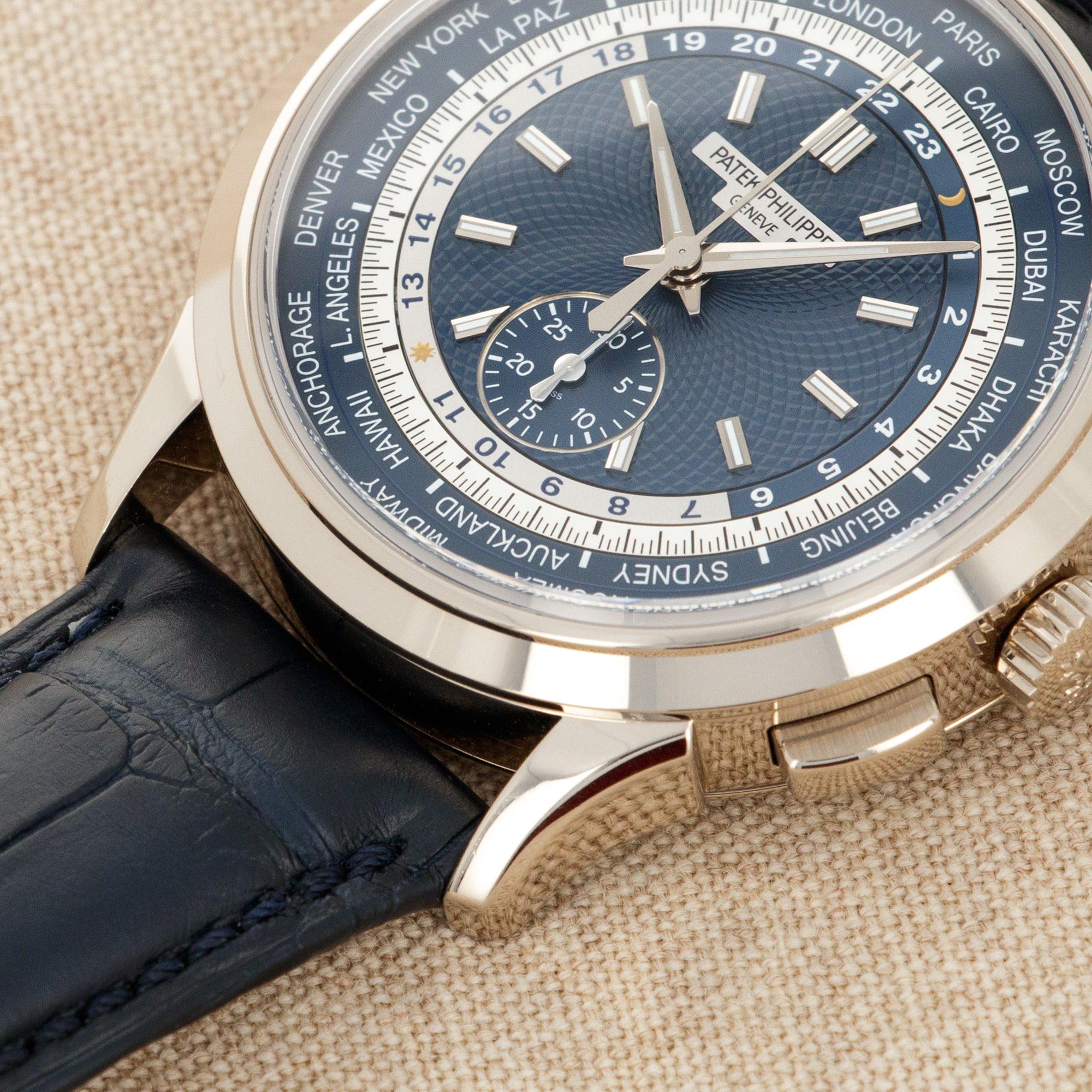 Patek Philippe - Patek Philippe White Gold World Time Chronograph Ref. 5930G - The Keystone Watches