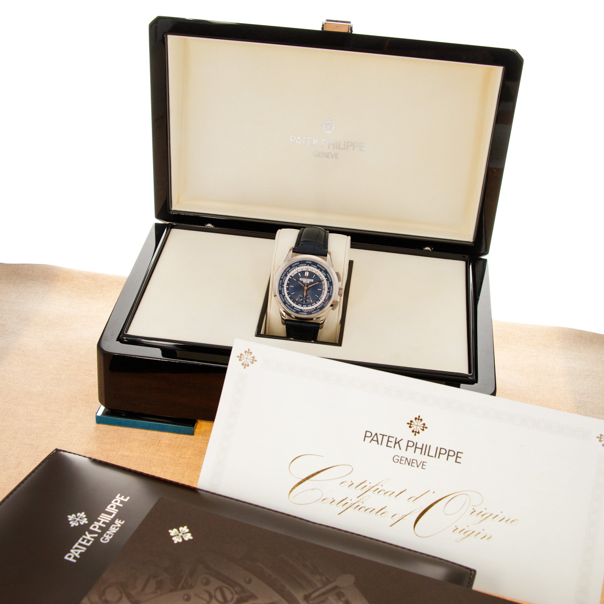 Patek Philippe - Patek Philippe White Gold World Time Chronograph Ref. 5930G - The Keystone Watches