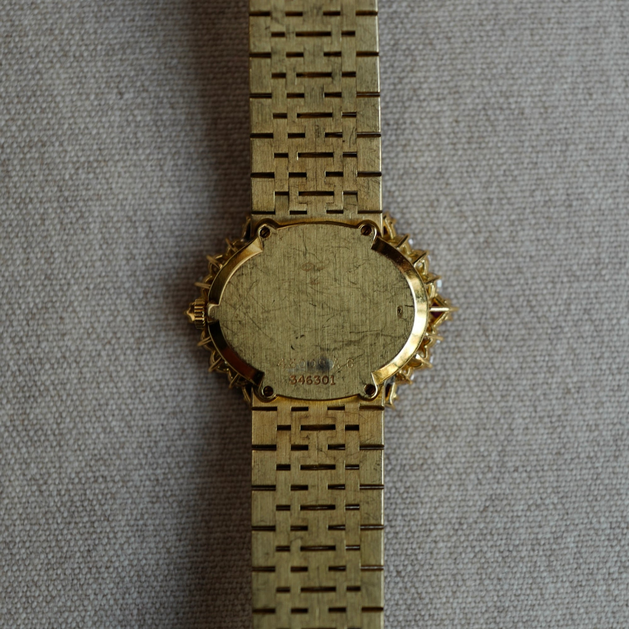 Piaget - Piaget Yellow Gold Diamond Ruby Watch Ref. 43009A6 - The Keystone Watches