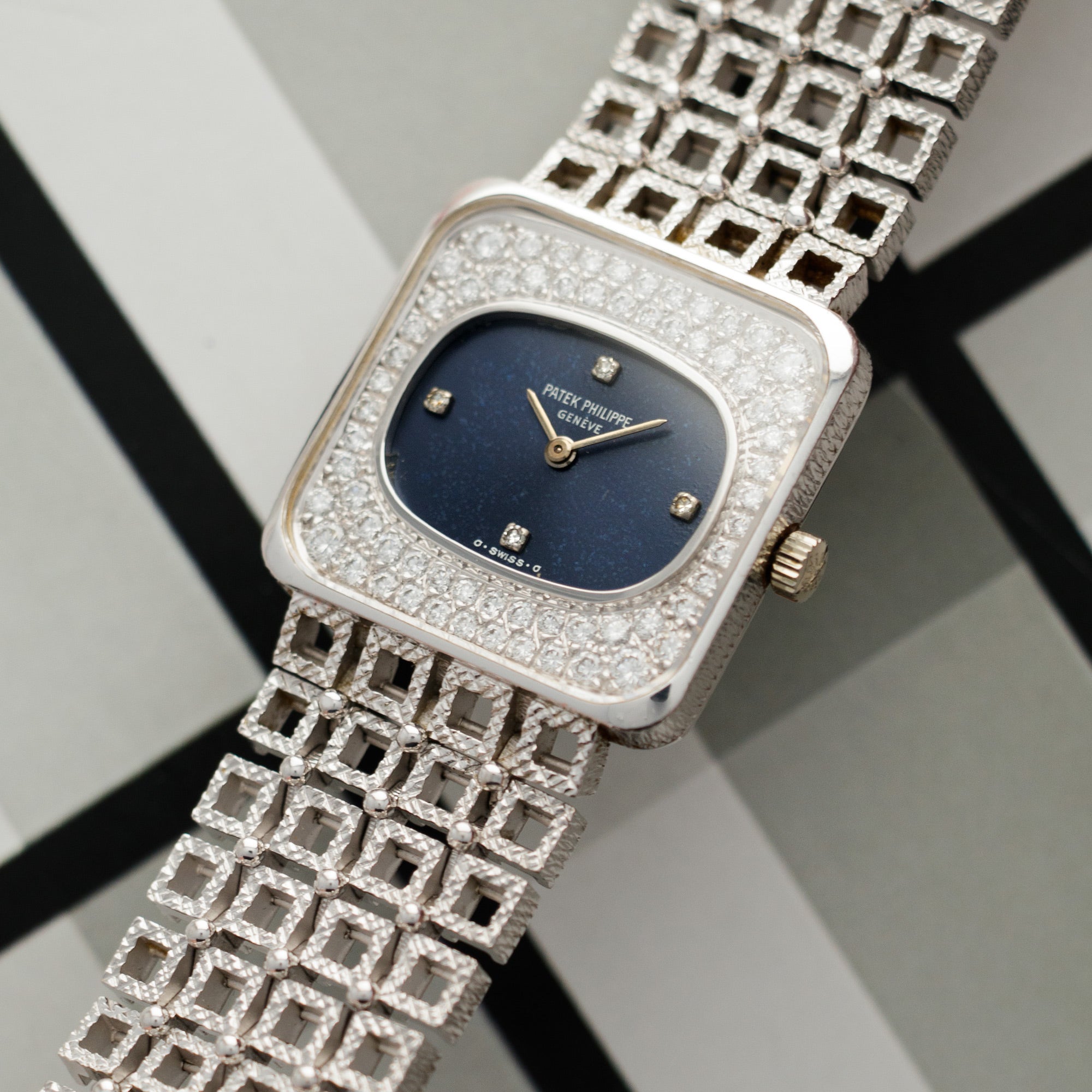 Patek Philippe - Patek Philippe White Gold Diamond Watch Ref. 4183 - The Keystone Watches