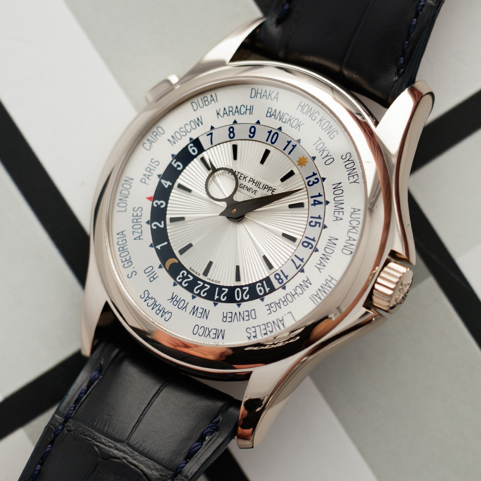 Patek Philippe - Patek Philippe White Gold World Time Watch Ref. 5130 - The Keystone Watches