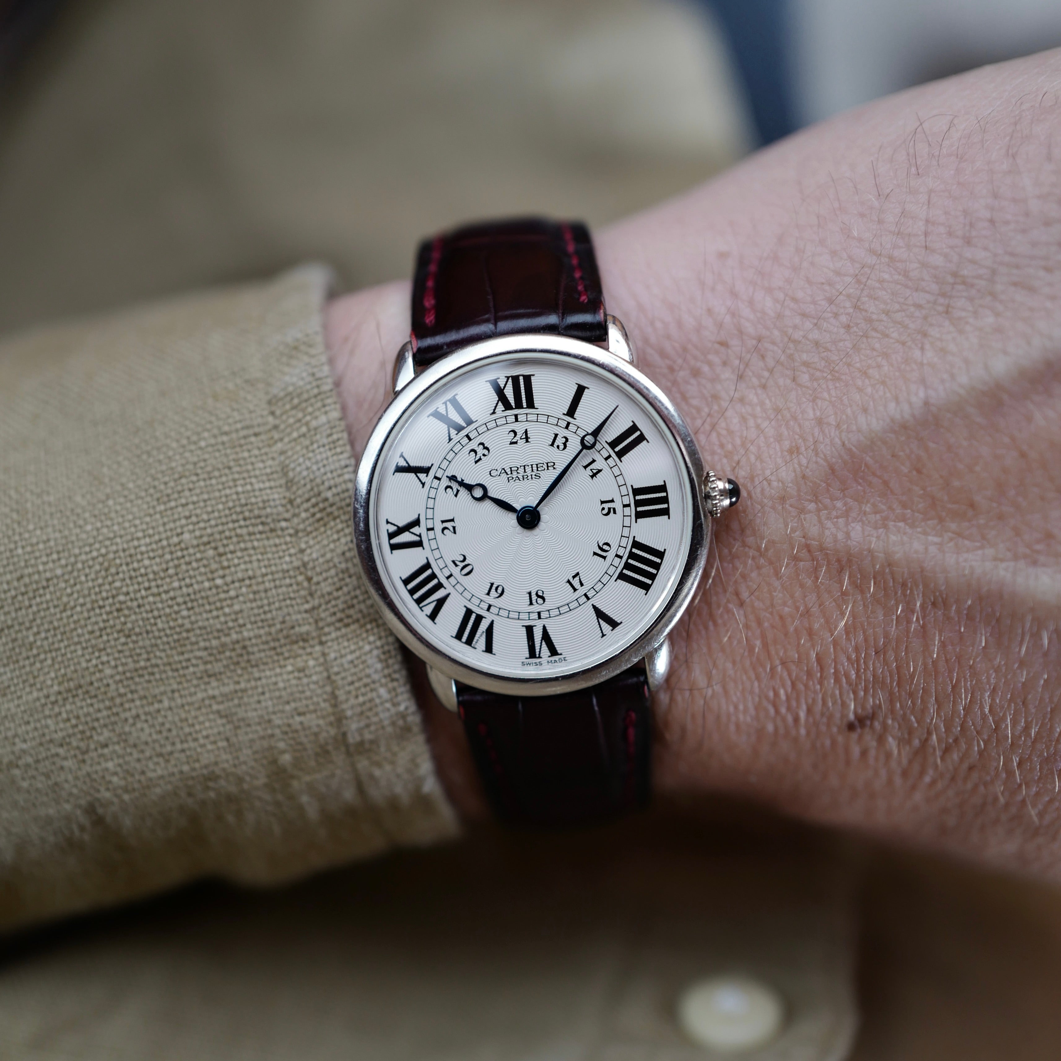 Cartier Ronde Louis 1897E Platinum The Keystone Watches