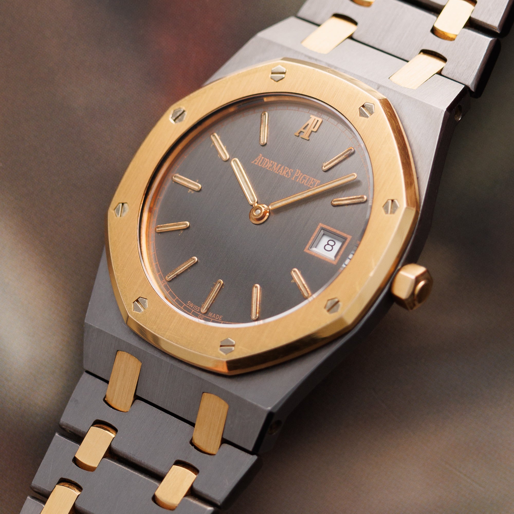 Audemars Piguet Tantalum and Rose Gold Royal Oak Watch 56175