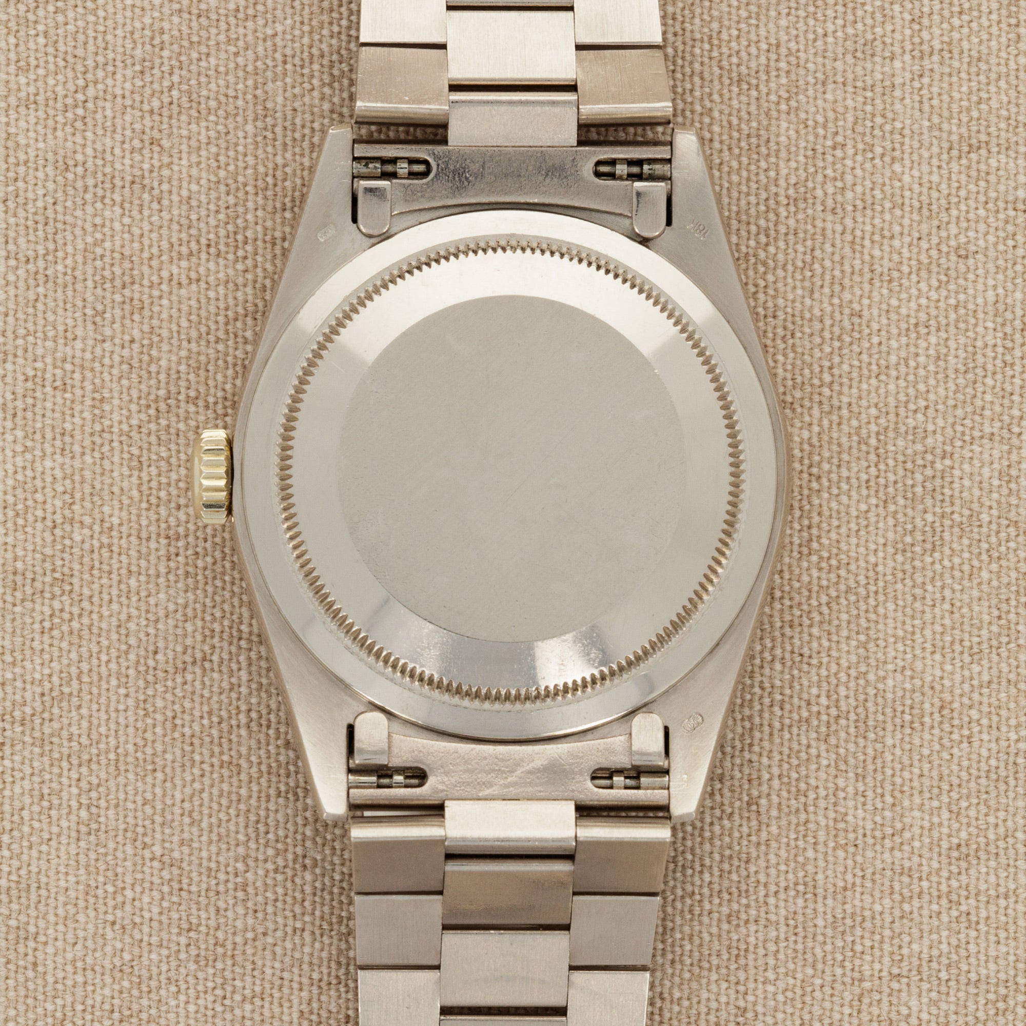 Rolex - Rolex White Gold Salmon Diamond Day-Date Watch Ref. 18239 - The Keystone Watches