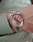 Rolex - Rolex White Gold Salmon Diamond Day-Date Watch Ref. 18239 - The Keystone Watches