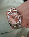 Rolex - Rolex White Gold Salmon Diamond Day-Date Watch Ref. 18239 - The Keystone Watches