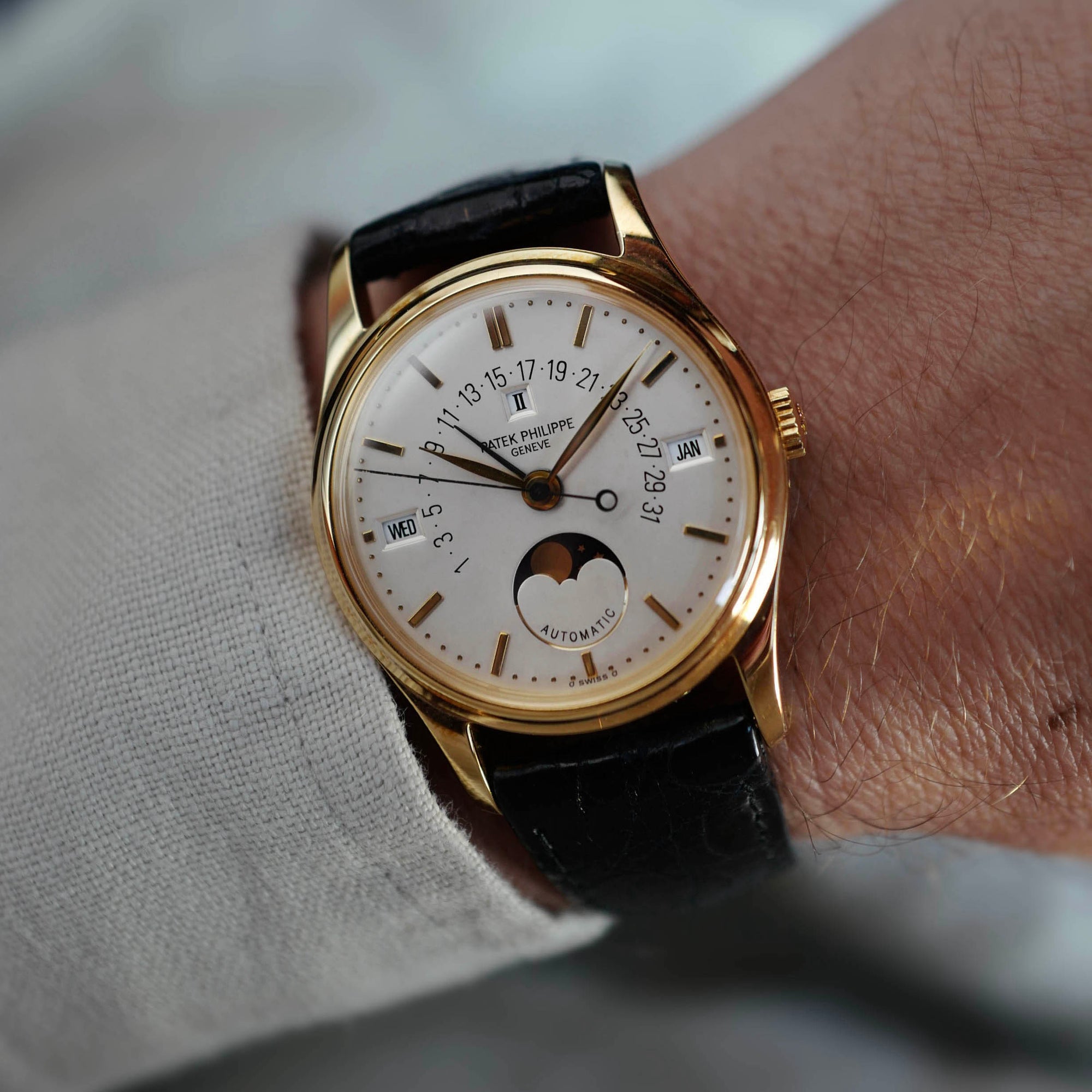 Patek Philippe - Patek Philippe Yellow Gold Perpetual Calendar Retrograde Watch Ref. 5050 - The Keystone Watches
