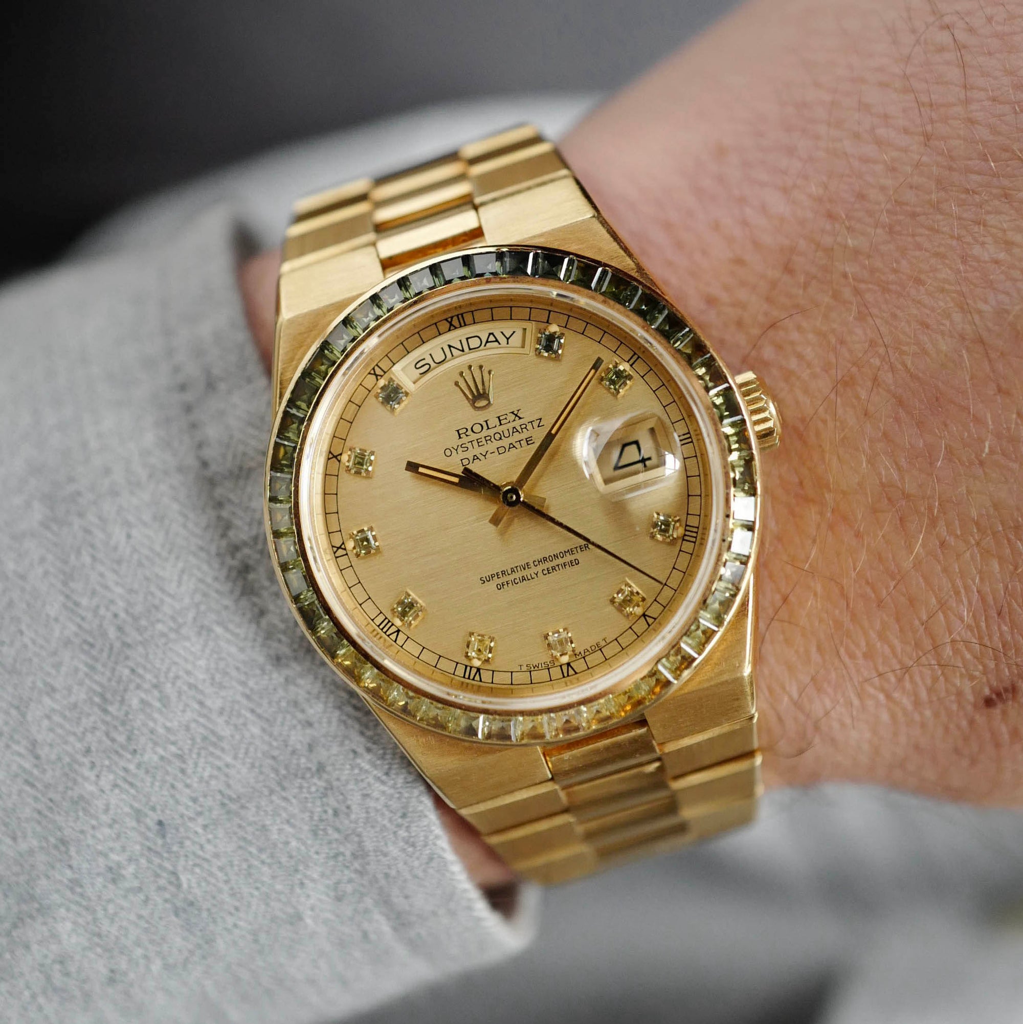 Rolex - Rolex Day-Date OysterQuartz Sapphire Watch Ref. 19158 - The Keystone Watches