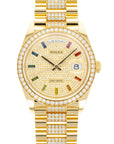 Rolex - Rolex Yellow Gold Day-Date Rainbow Watch Ref. 128348 - The Keystone Watches