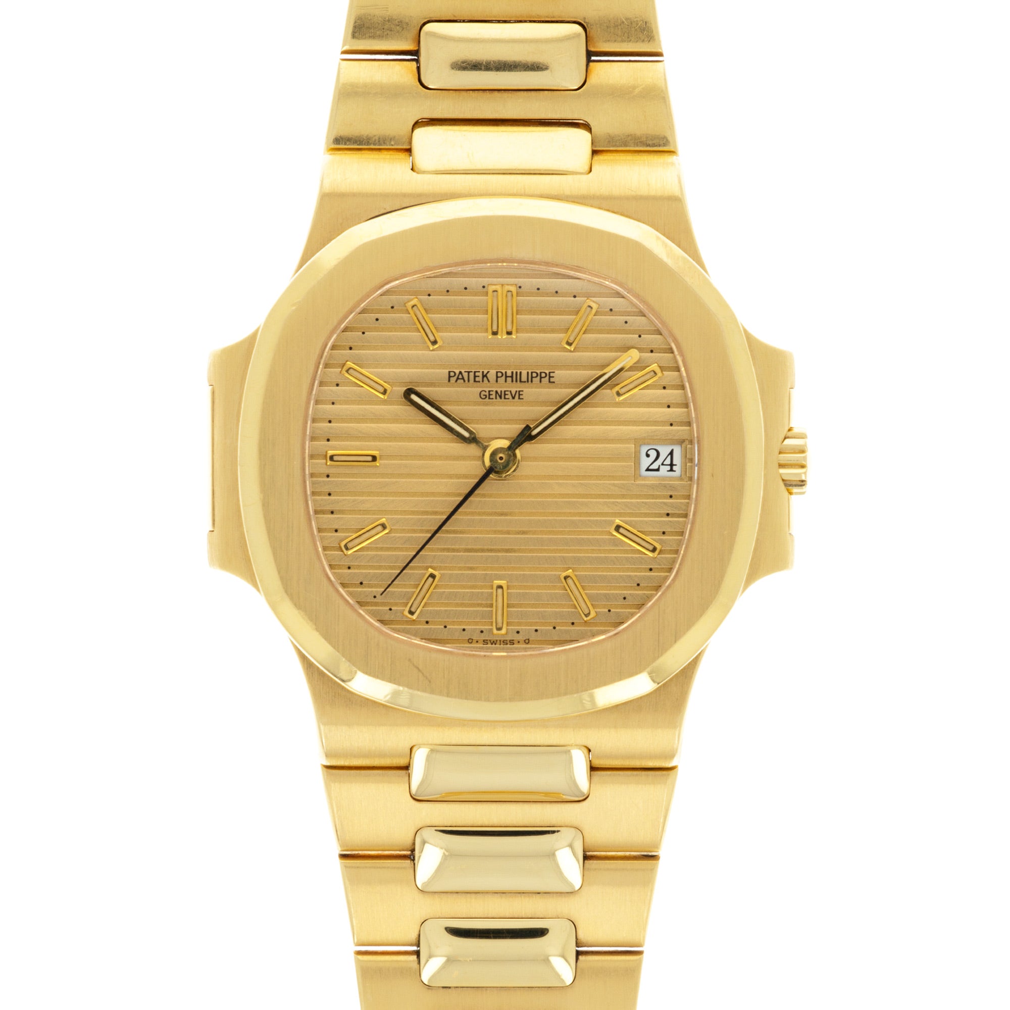 Patek Philippe - Patek Philippe Yellow Gold Nautilus Ref. 3800 with Original Warranty - The Keystone Watches
