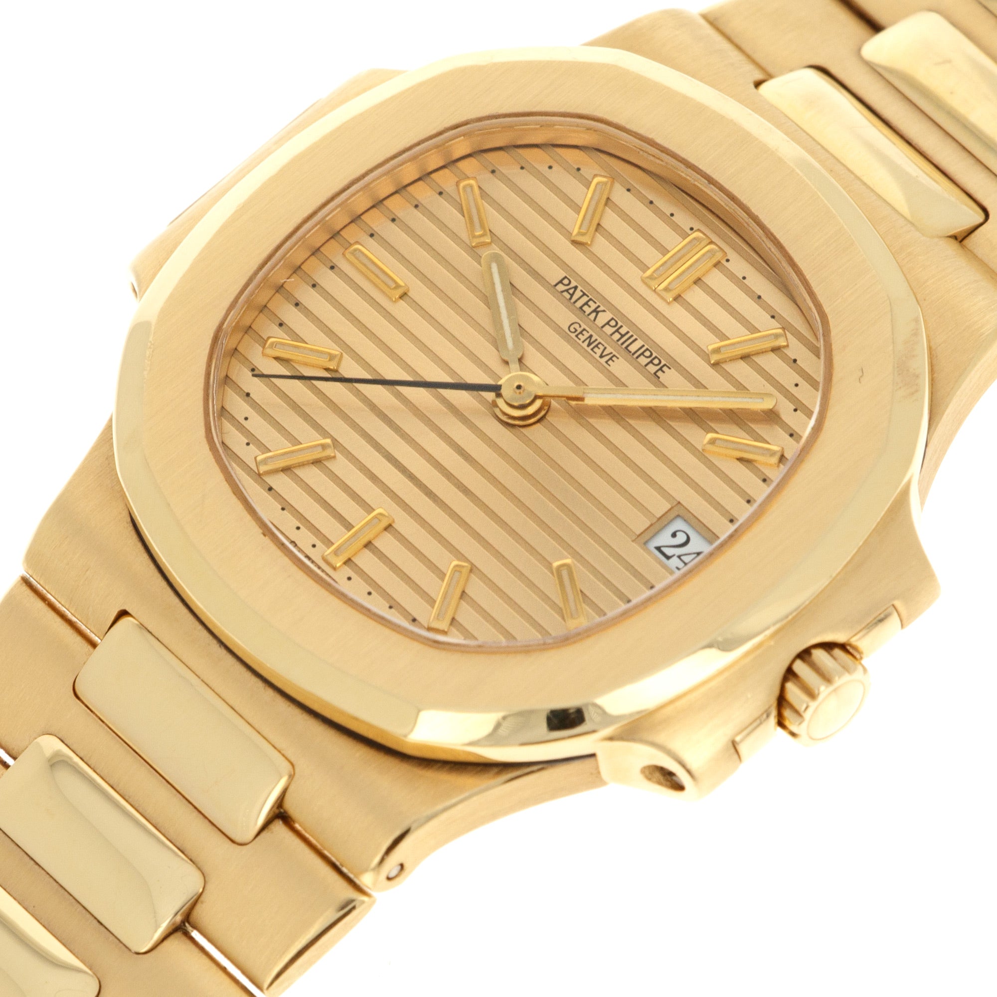 Patek Philippe - Patek Philippe Yellow Gold Nautilus Ref. 3800 with Original Warranty - The Keystone Watches
