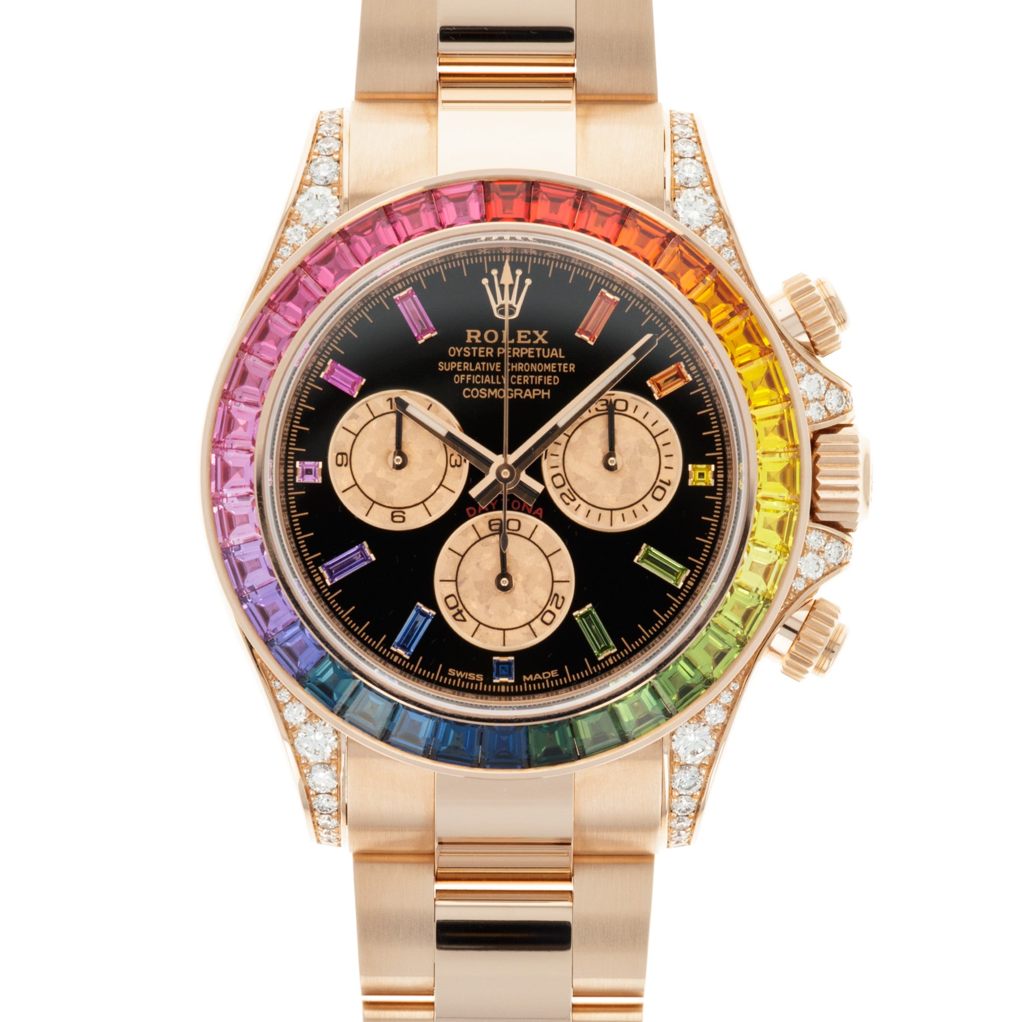 Rolex - Rolex Rose Gold Cosmograph Rainbow Daytona Ref. 116595 - The Keystone Watches