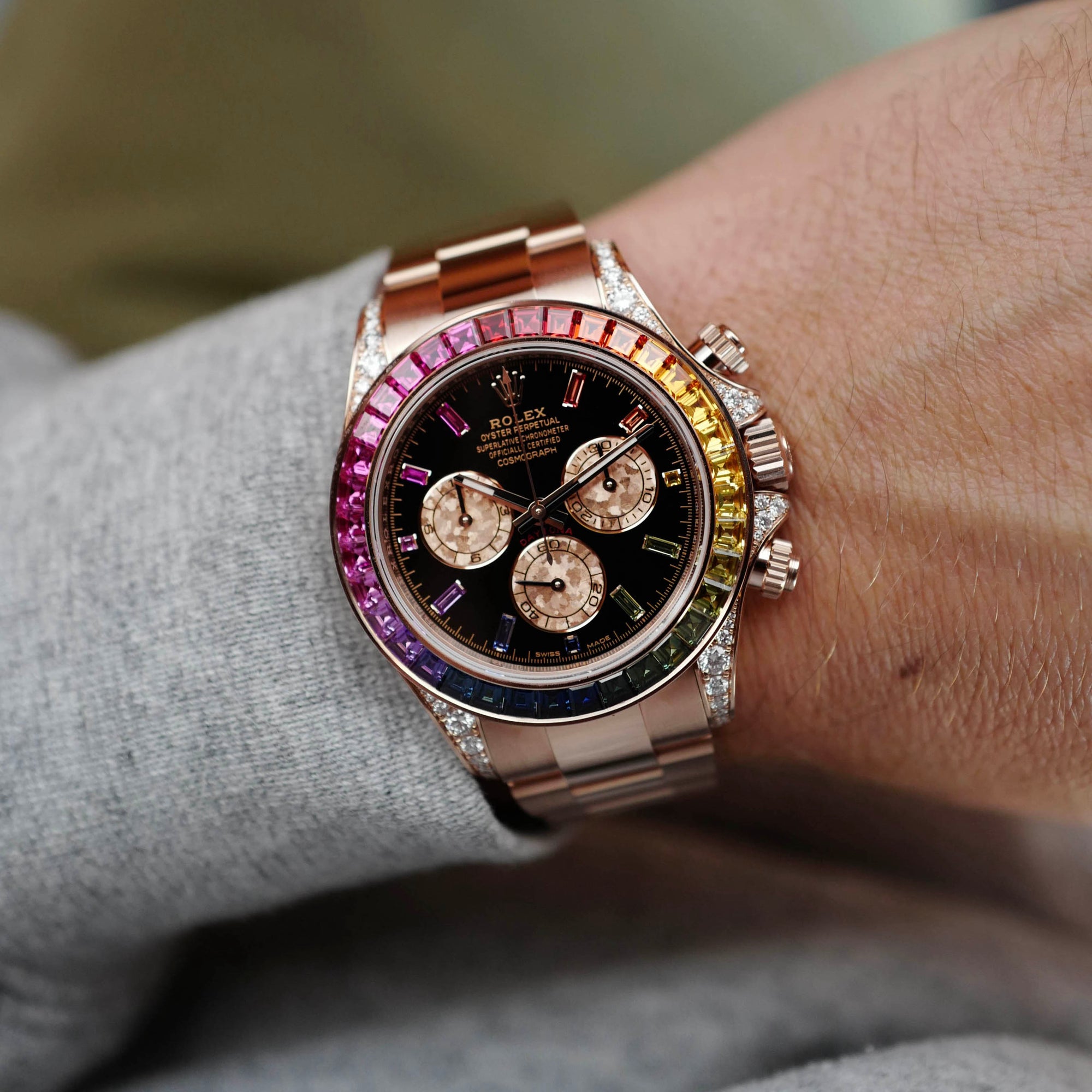 Rolex - Rolex Rose Gold Cosmograph Rainbow Daytona Ref. 116595 - The Keystone Watches