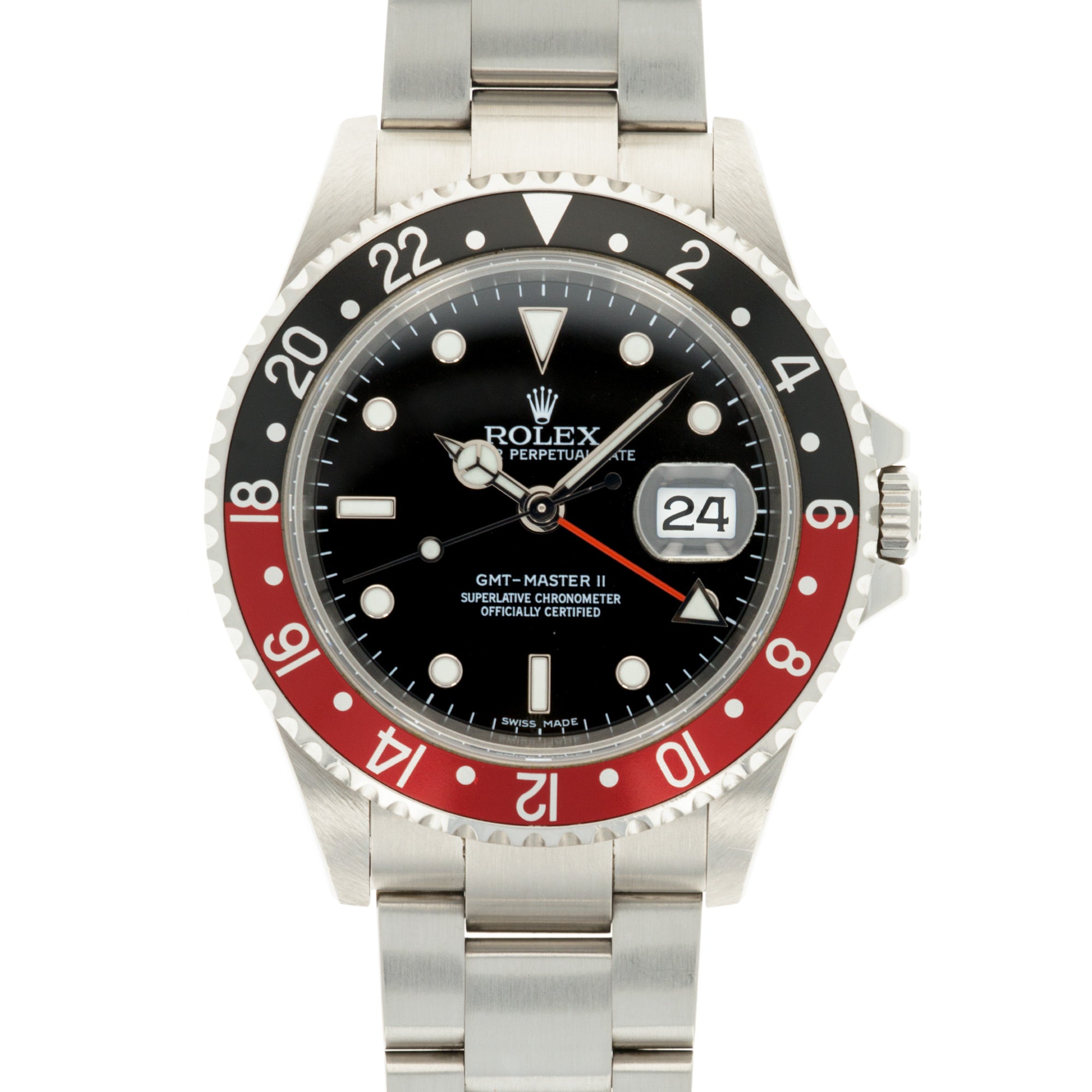 Rolex - Rolex Steel M-Series Coke GMT-Master Ref. 16710 with Error Dial - The Keystone Watches