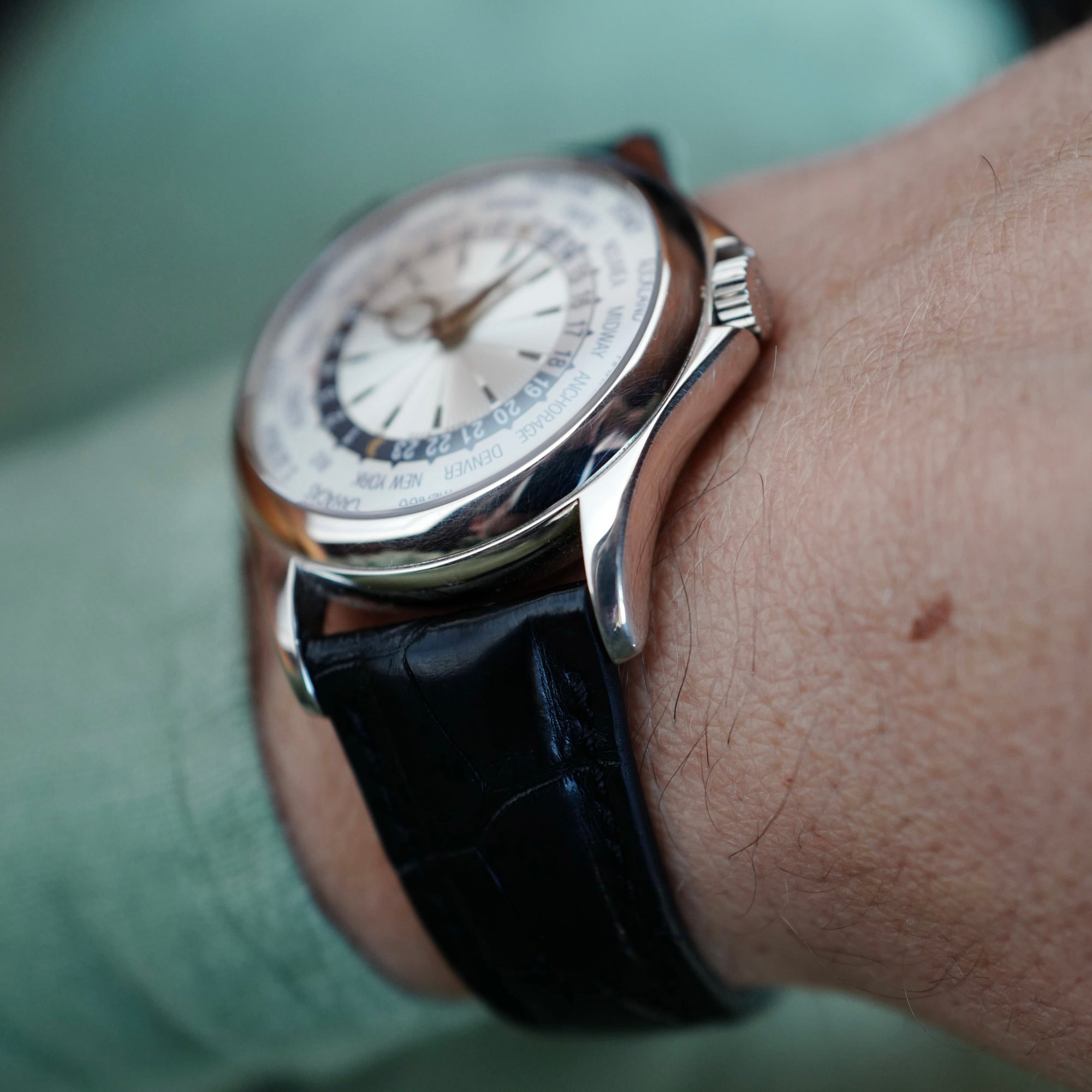 Patek Philippe - Patek Philippe White Gold World Time Watch Ref. 5130 (NEW ARRIVAL) - The Keystone Watches