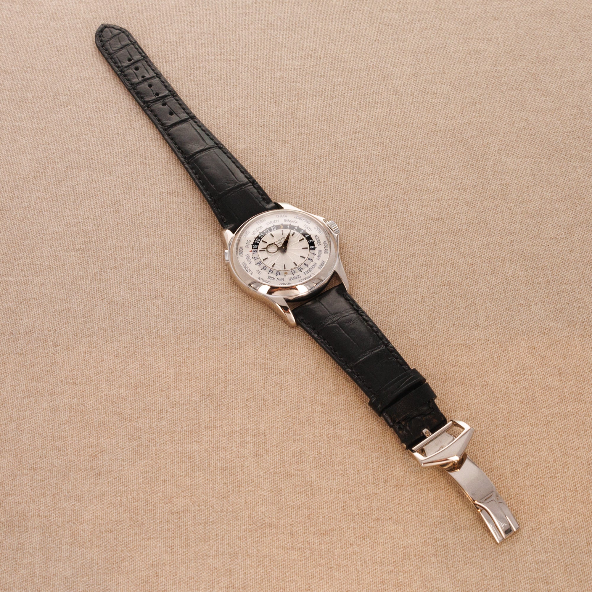 Patek Philippe - Patek Philippe White Gold World Time Watch Ref. 5130 - The Keystone Watches