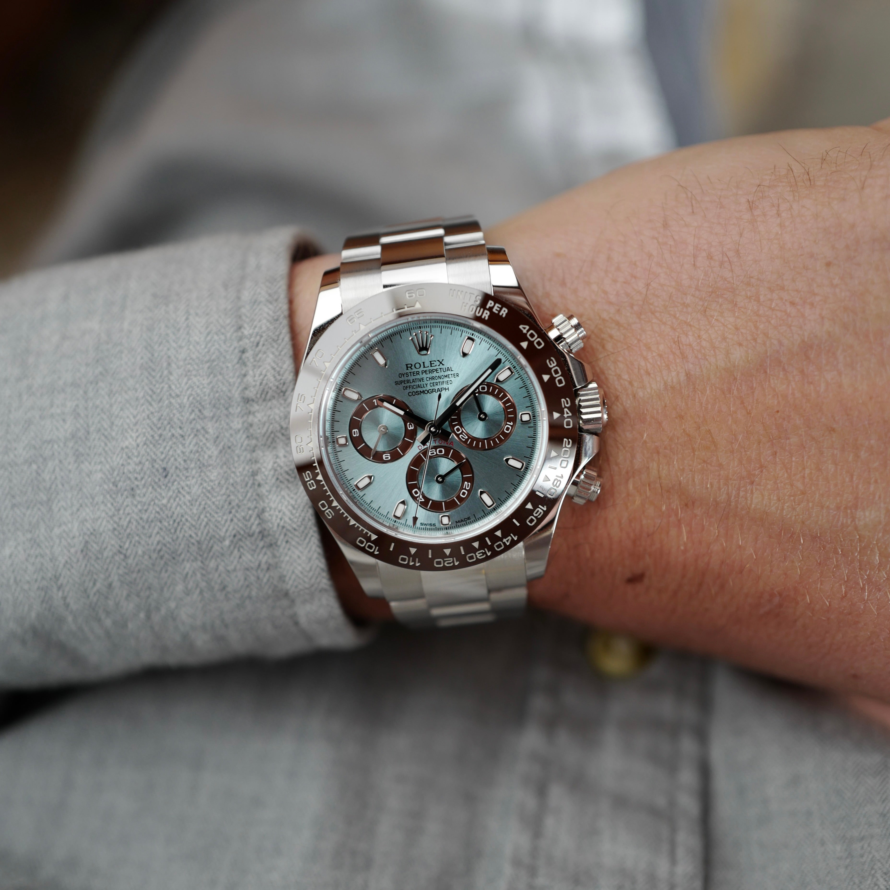 Australsk person I modsætning til Styre Rolex Daytona 116506 Platinum – The Keystone Watches