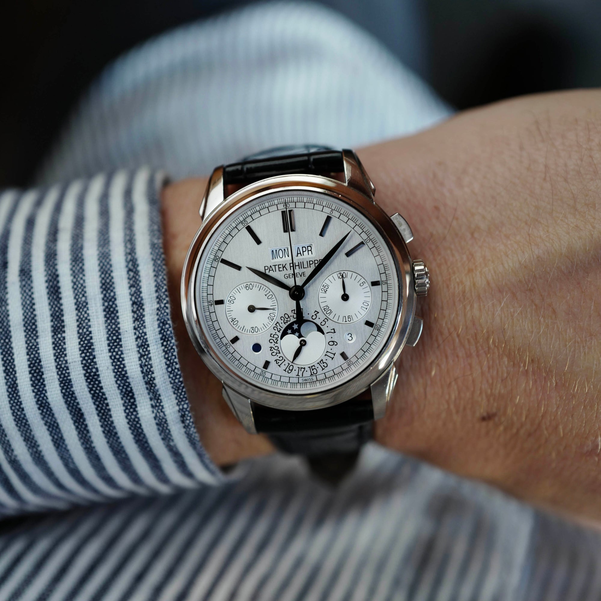Patek Philippe - Patek Philippe White Gold Perpetual Calendar Watch Ref. 5270 - The Keystone Watches
