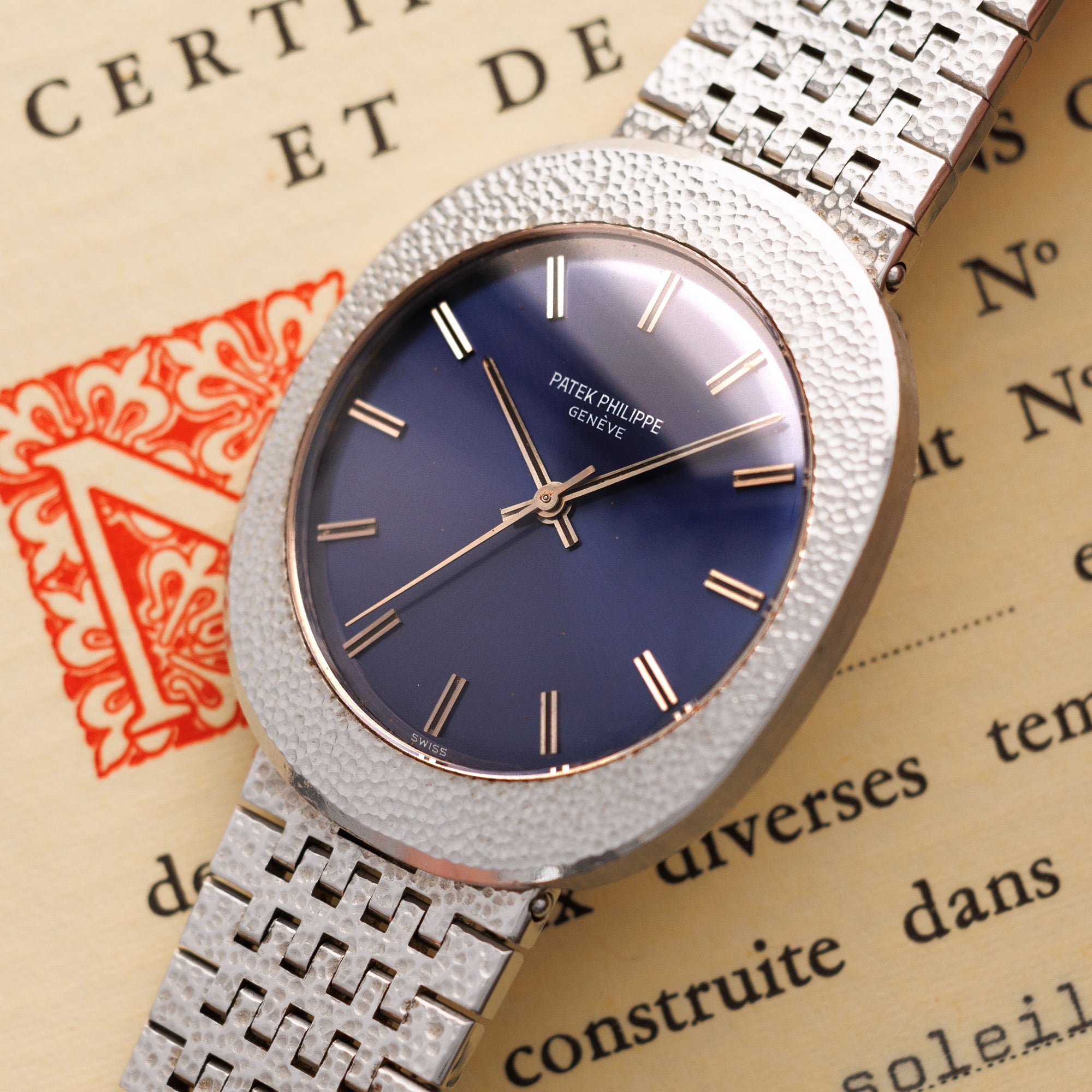 Patek Philippe - Patek Philippe Steel Automatic Backwinbd Watch Ref. 3580 with Bracelet and Papers - The Keystone Watches
