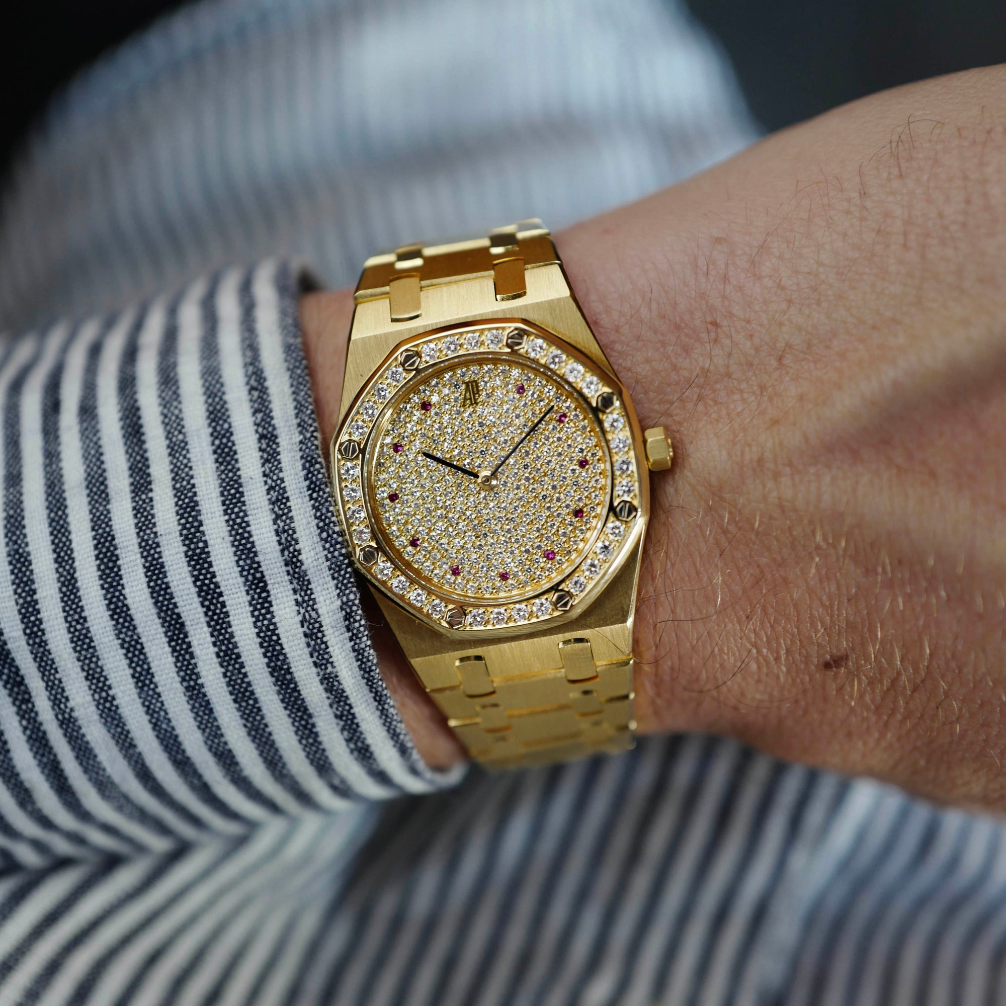 Audemars Piguet - Audemars Piguet Yellow Gold Diamond Royal Oak Ref. 56342BA - The Keystone Watches