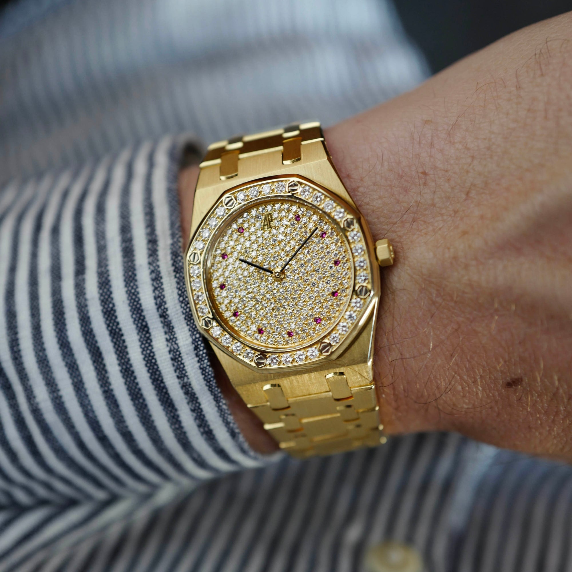 Audemars Piguet - Audemars Piguet Yellow Gold Diamond Royal Oak Ref. 56342BA - The Keystone Watches