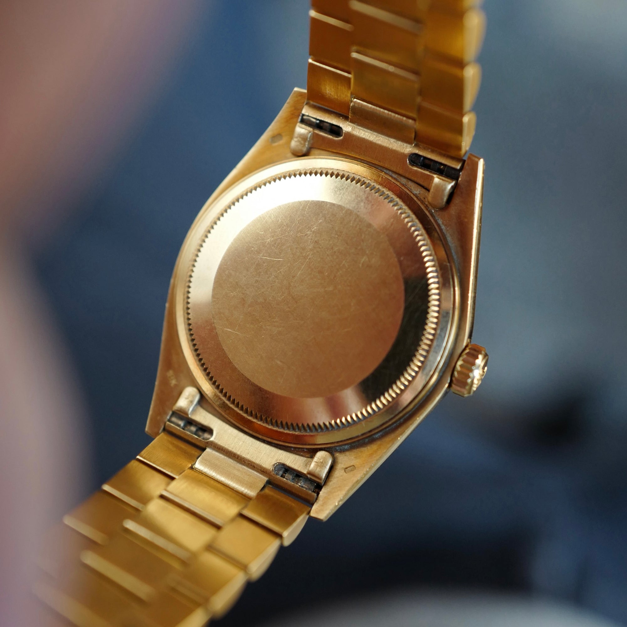Rolex - Rolex Yellow Gold Bark Finish Day-Date Ref. 18078 with Ghost Dial (NEW ARRIVAL) - The Keystone Watches