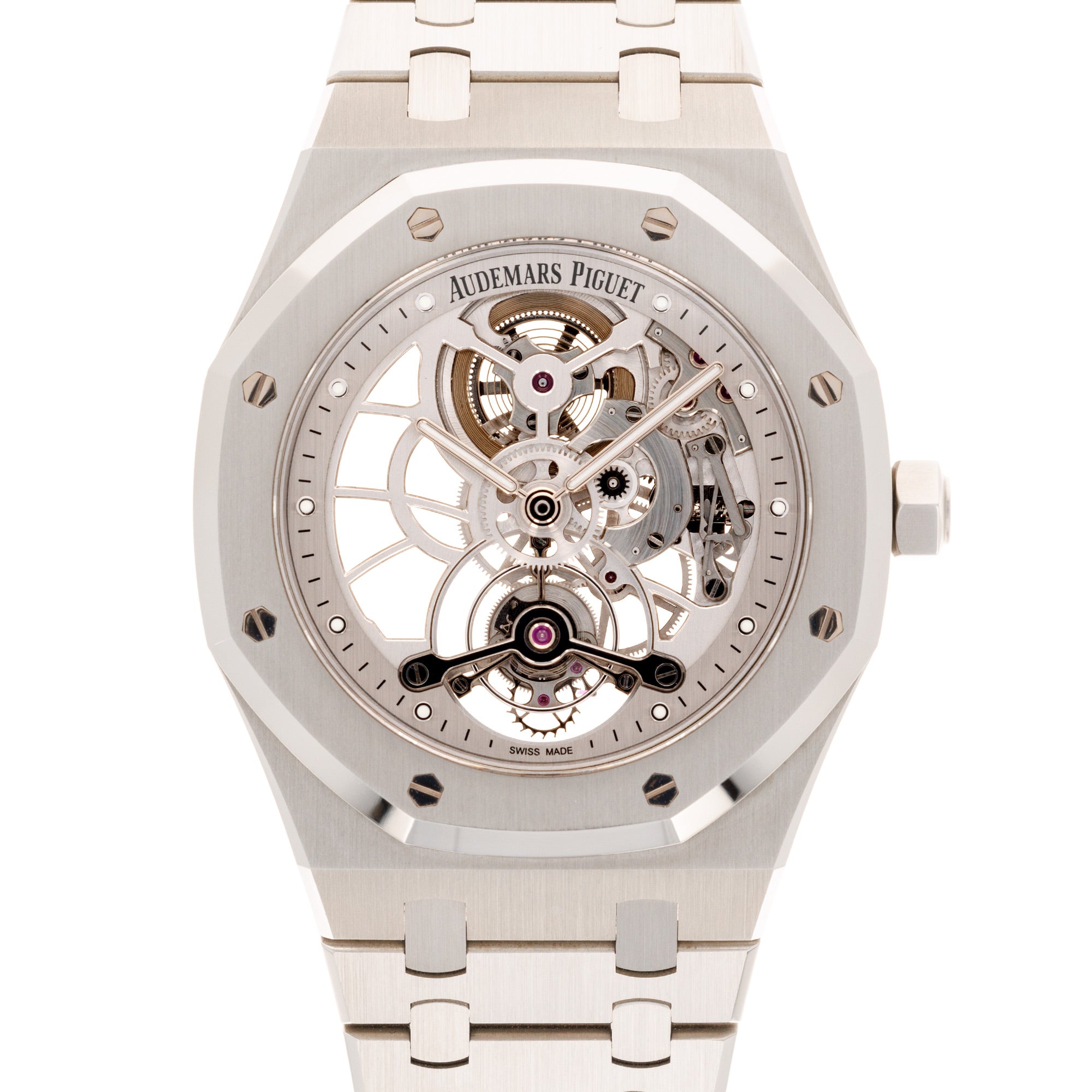 Audemars Piguet - Audemars Piguet Steel Royal Oak Skeleton Tourbillon Watch Ref. 26518 - The Keystone Watches