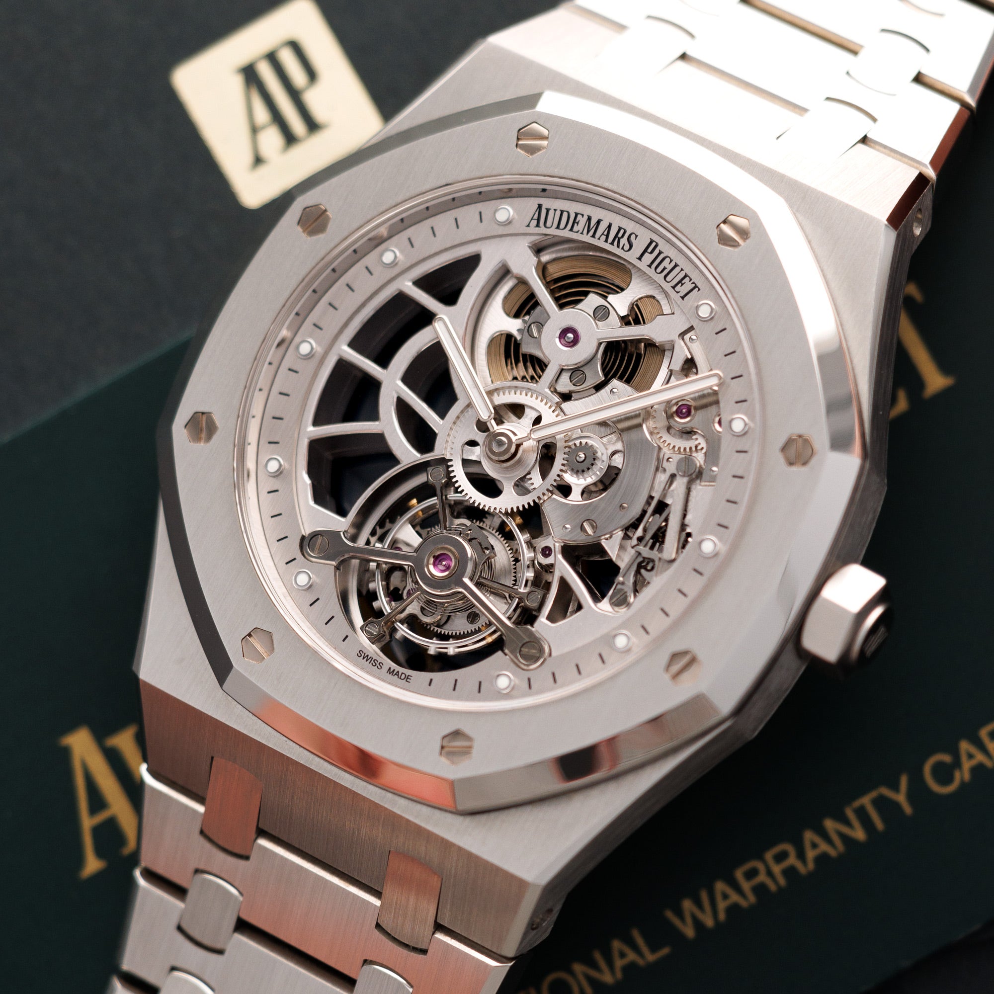 Audemars Piguet - Audemars Piguet Steel Royal Oak Skeleton Tourbillon Watch Ref. 26518 - The Keystone Watches