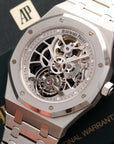 Audemars Piguet - Audemars Piguet Steel Royal Oak Skeleton Tourbillon Watch Ref. 26518 - The Keystone Watches