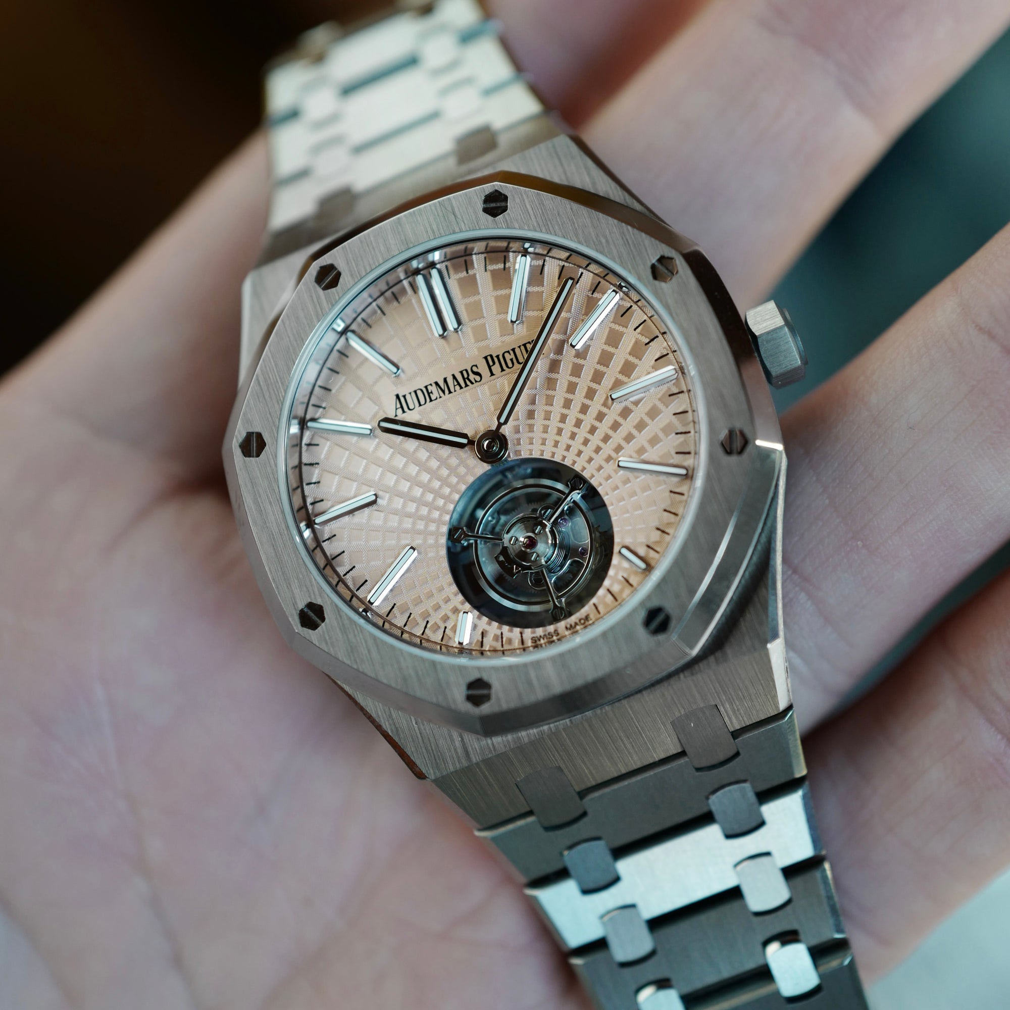 Audemars Piguet - Audemars Piguet Royal Oak Salmon Dial Tourbillon Watch Ref. 26531 - The Keystone Watches