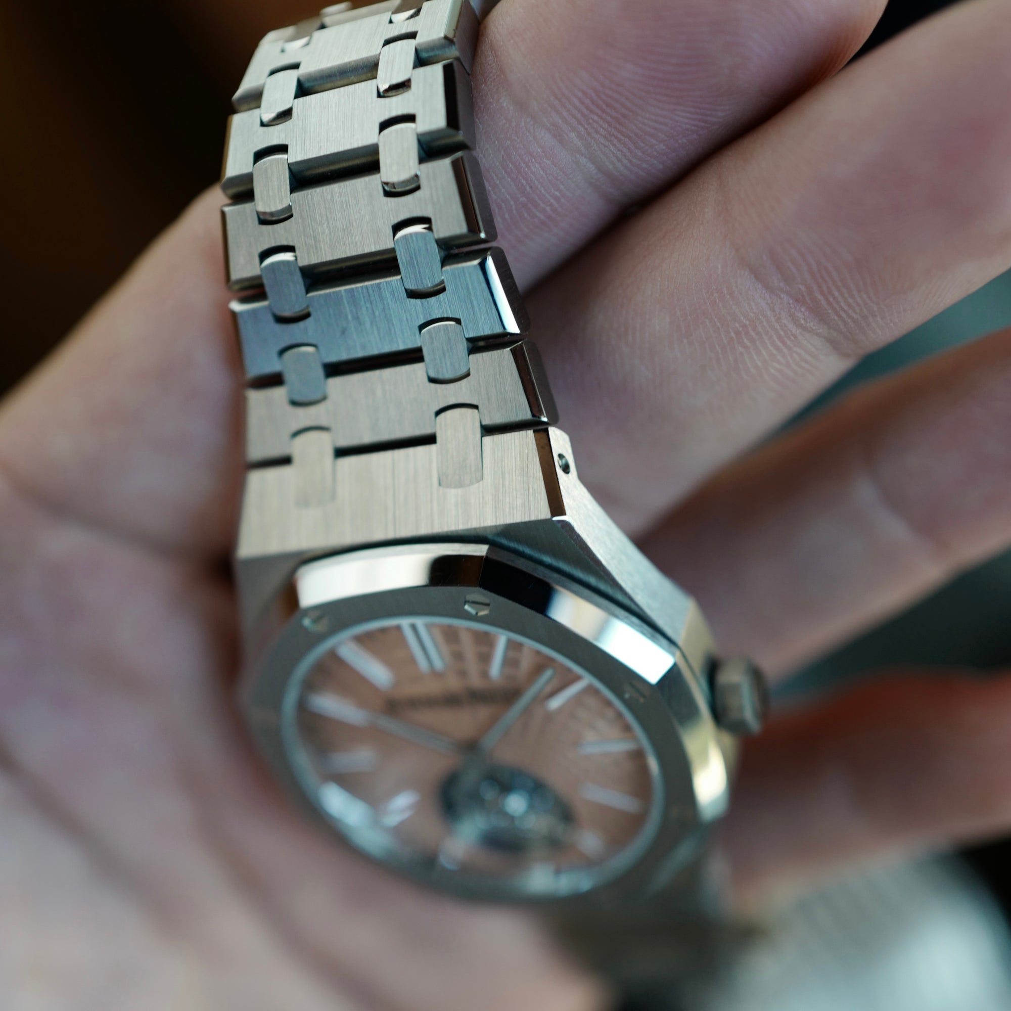 Audemars Piguet - Audemars Piguet Royal Oak Salmon Dial Tourbillon Watch Ref. 26531 - The Keystone Watches