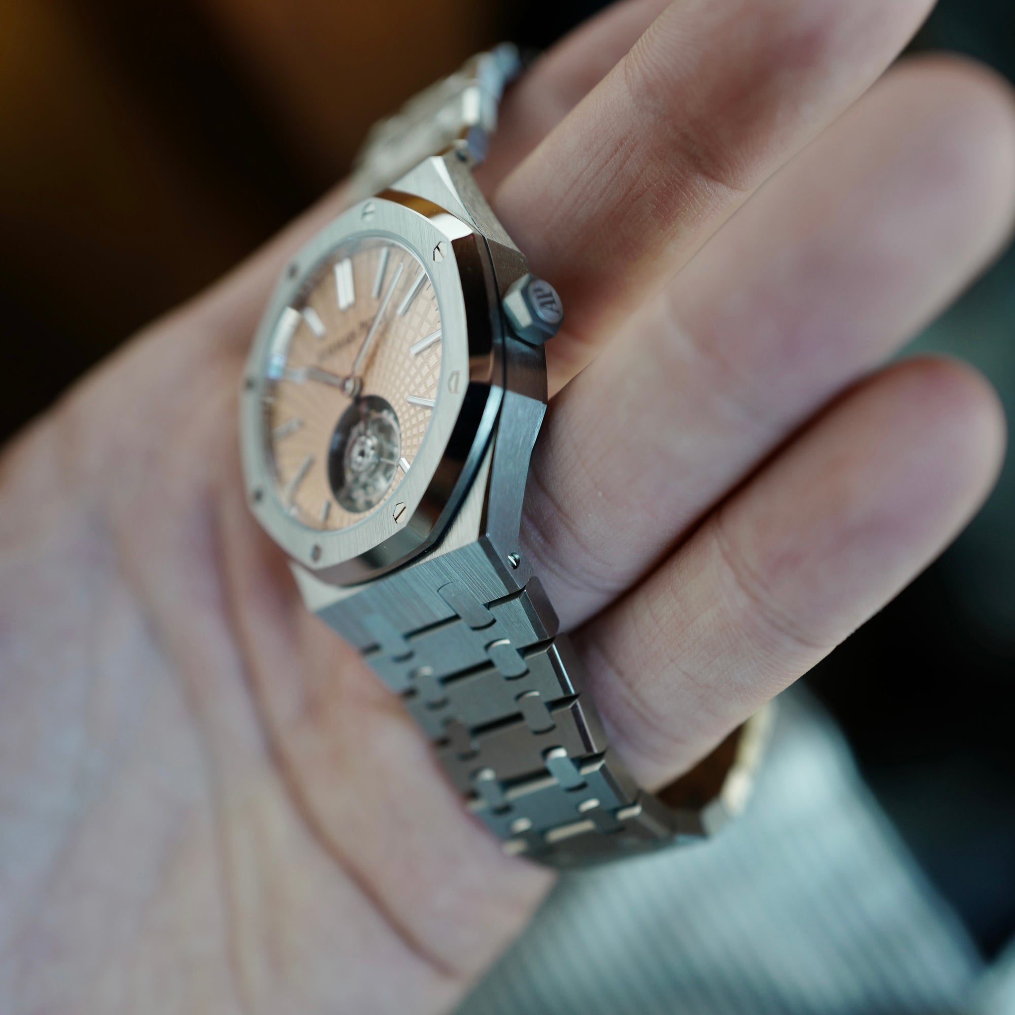 Audemars Piguet - Audemars Piguet Royal Oak Salmon Dial Tourbillon Watch Ref. 26531 - The Keystone Watches