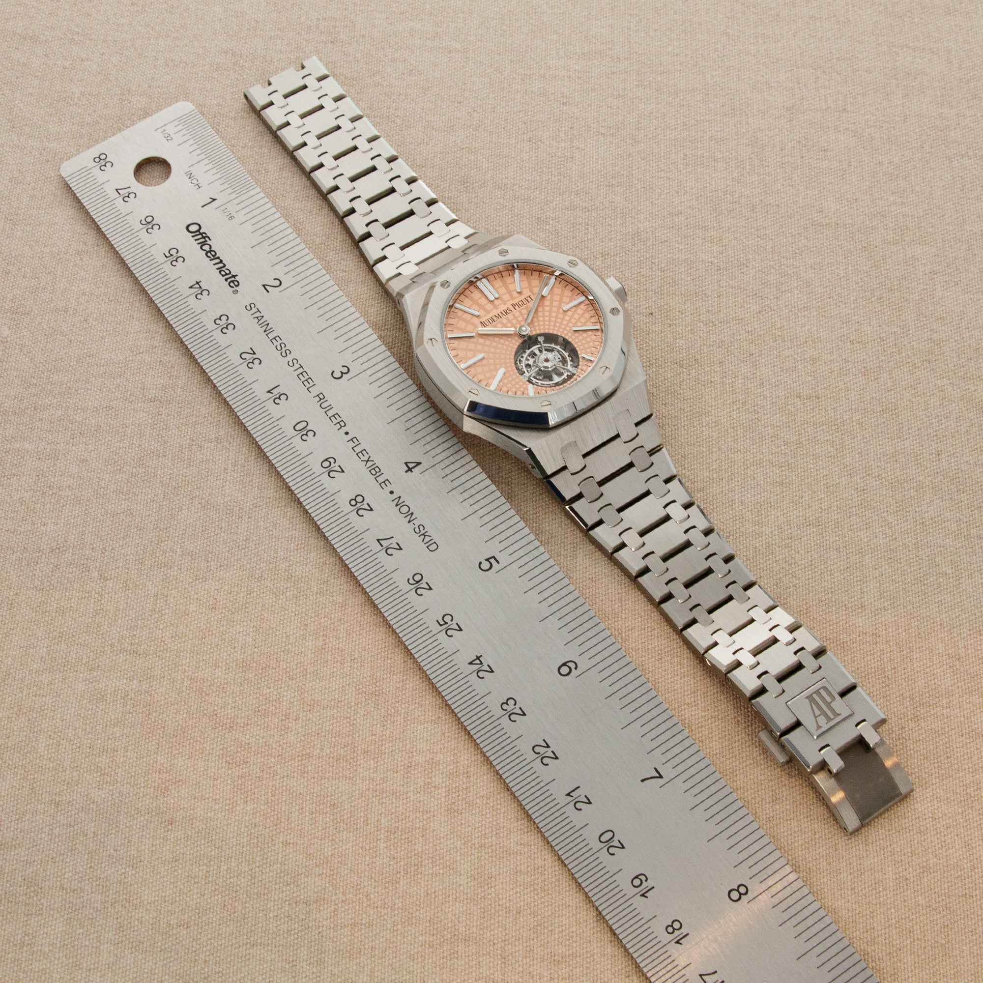 Audemars Piguet - Audemars Piguet Royal Oak Salmon Dial Tourbillon Watch Ref. 26531 - The Keystone Watches