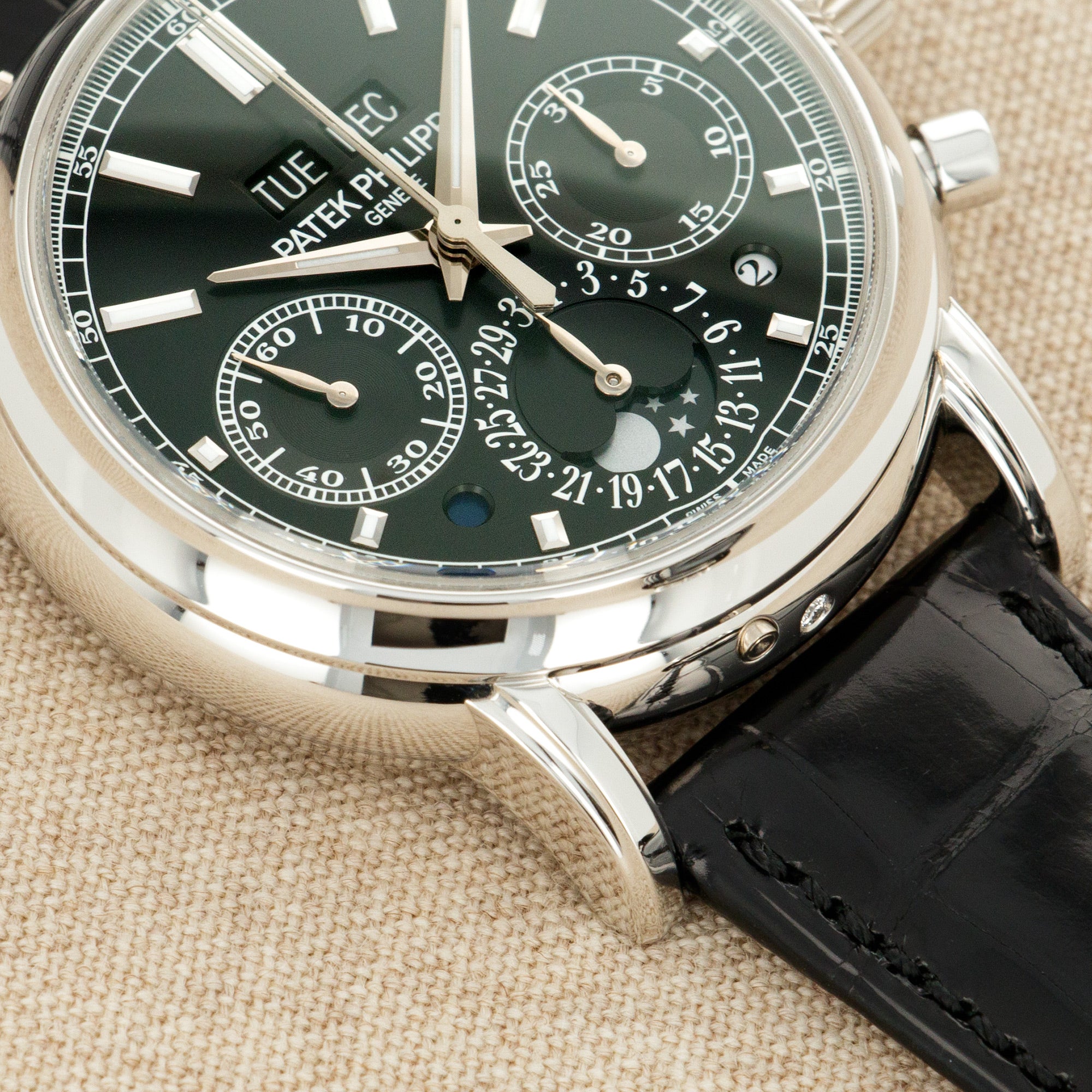Patek Philippe - Patek Philippe Platinum Perpetual Calendar Split Seconds Chronograph Watch Ref. 5204P - The Keystone Watches
