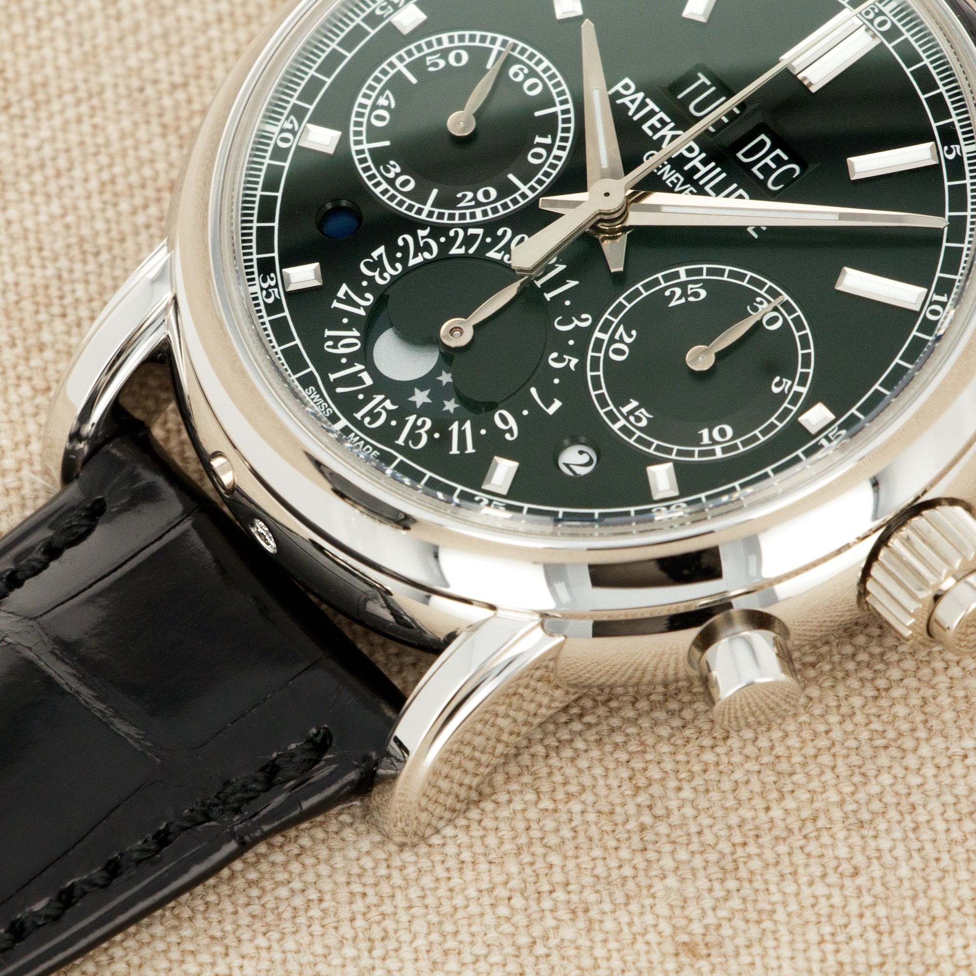 Patek Philippe - Patek Philippe Platinum Perpetual Calendar Split Seconds Chronograph Watch Ref. 5204P - The Keystone Watches