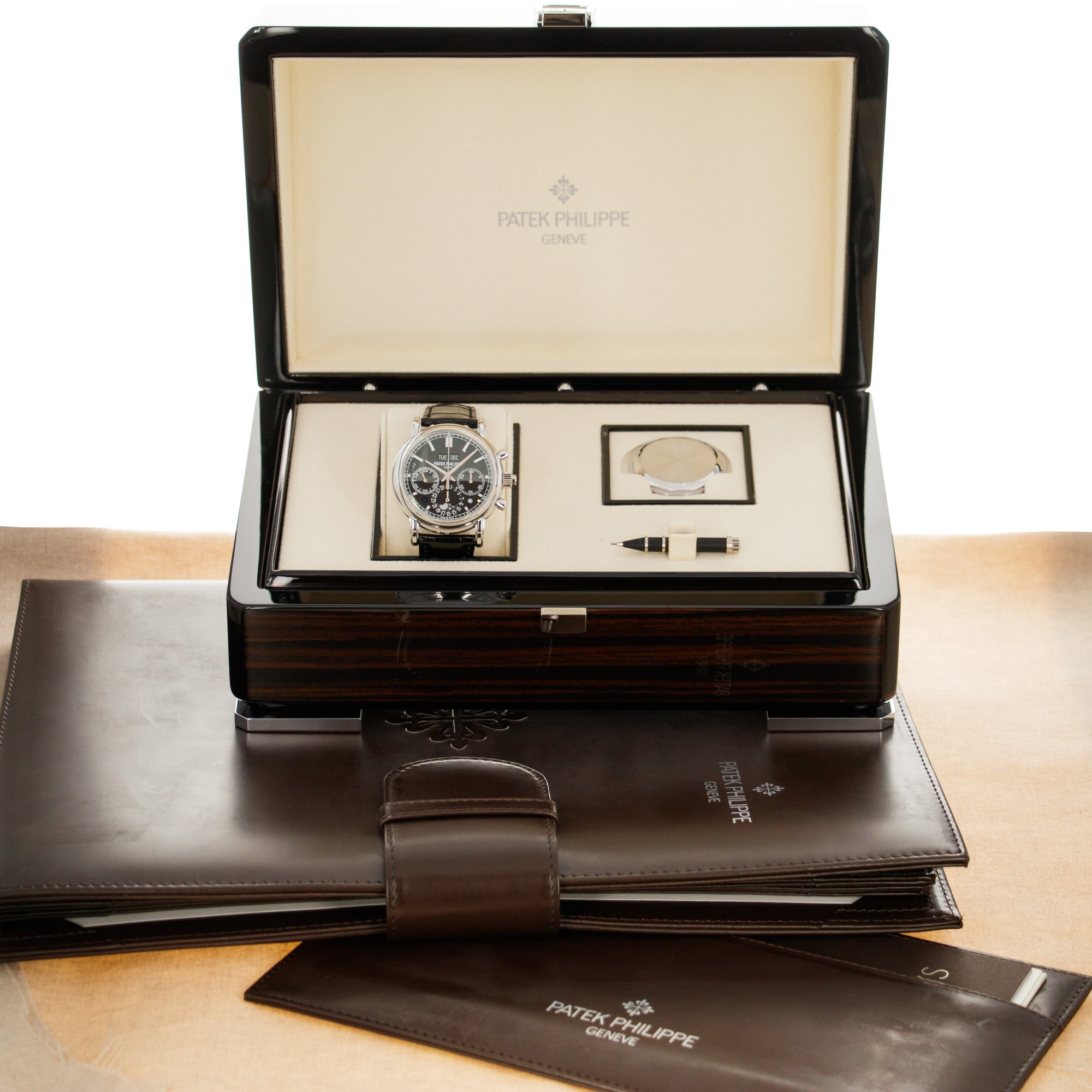 Patek Philippe - Patek Philippe Platinum Perpetual Calendar Split Seconds Chronograph Watch Ref. 5204P - The Keystone Watches