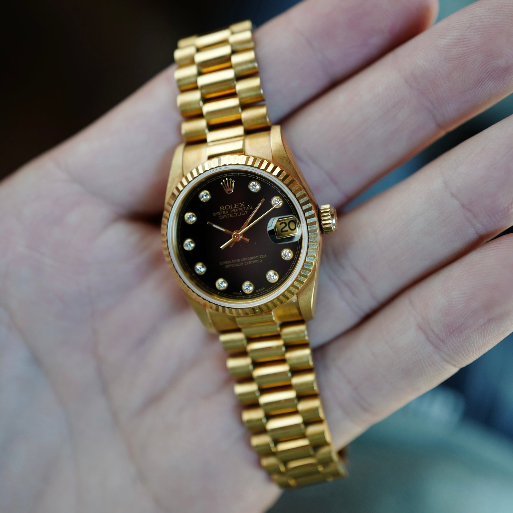 Rolex - Rolex Yellow Gold Datejust Ref. 68278 with Onyx and Diamond Dial (NEW ARRIVAL) - The Keystone Watches