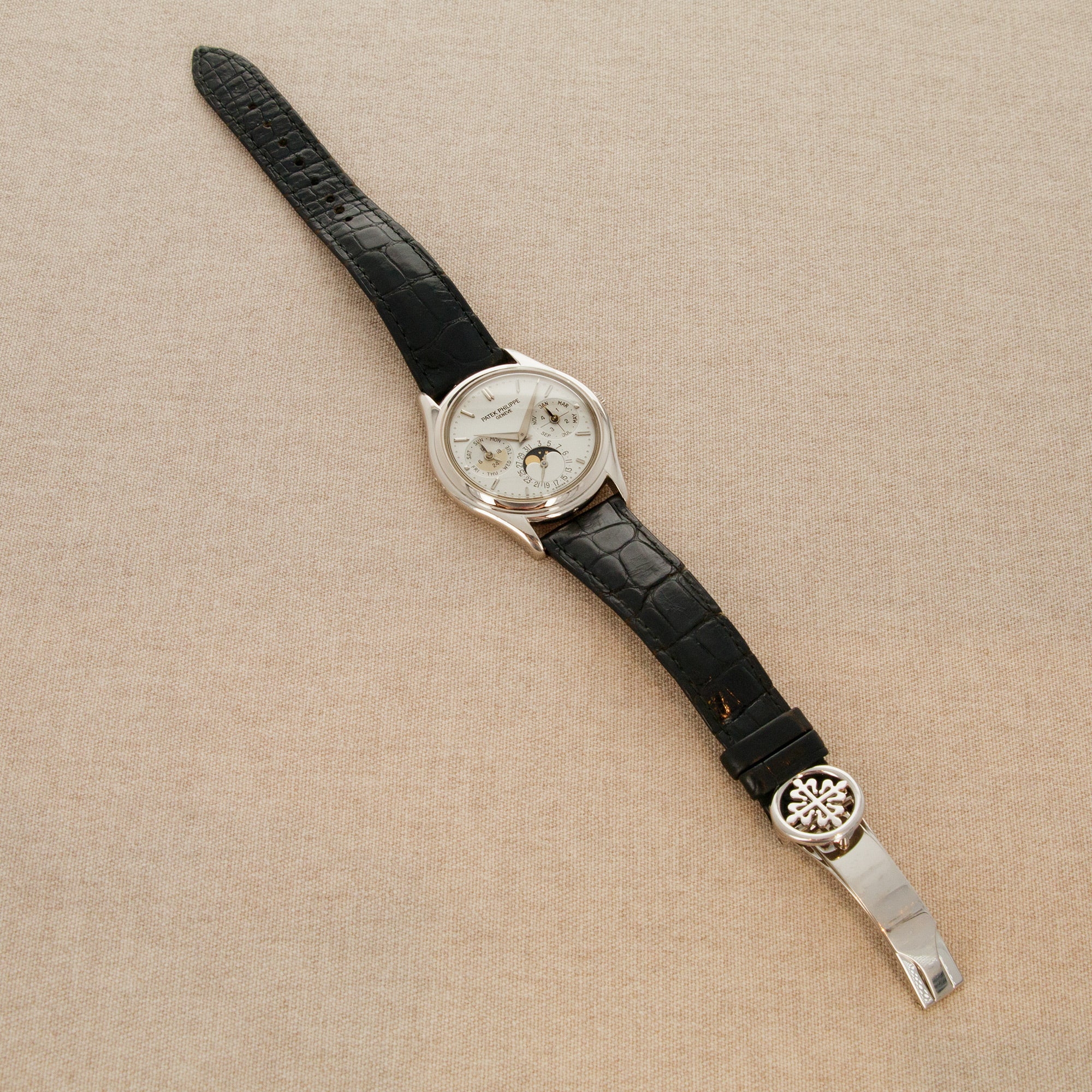 Patek Philippe - Patek Philippe White Gold Perpetual Calendar Watch Ref. 3940 - The Keystone Watches