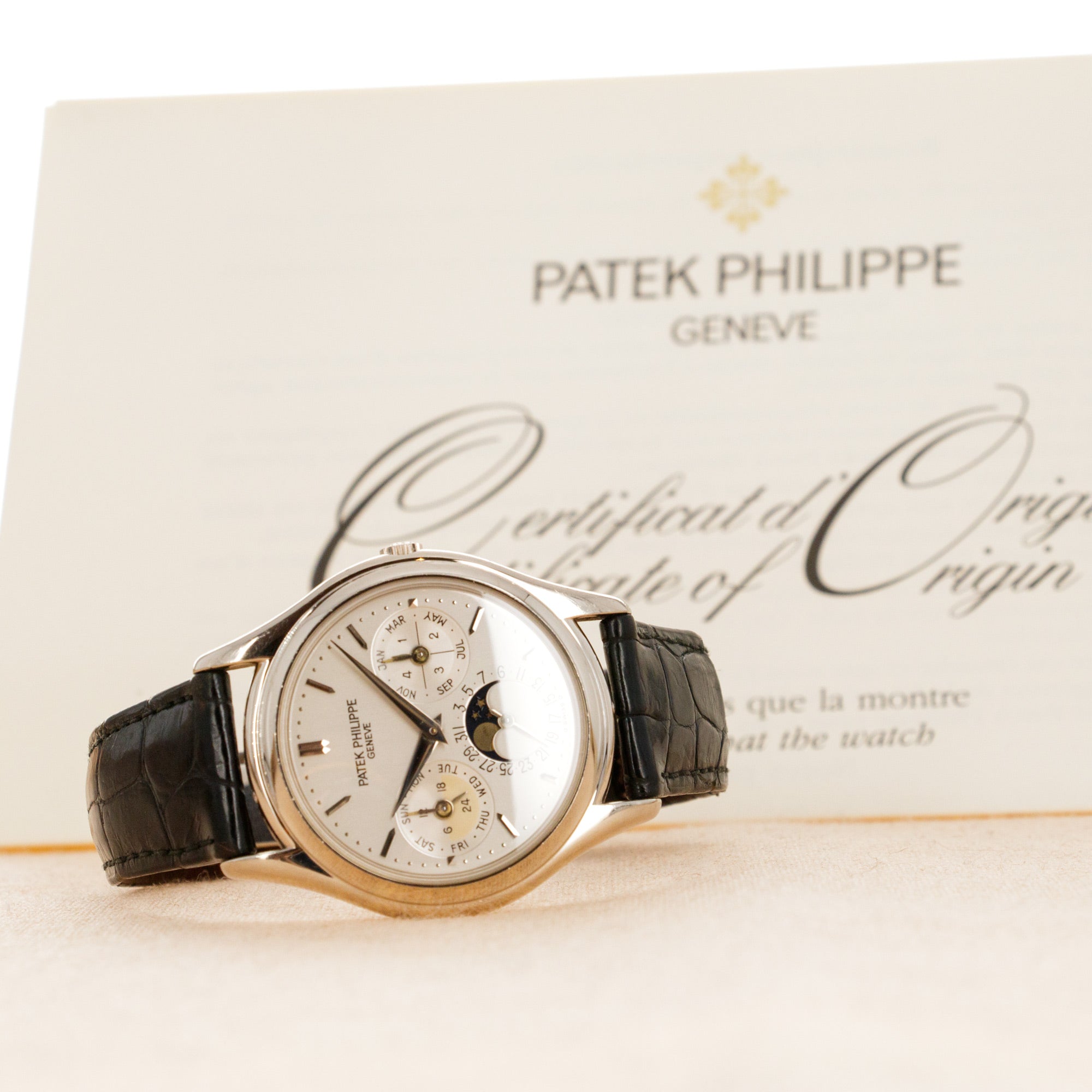 Patek Philippe - Patek Philippe White Gold Perpetual Calendar Watch Ref. 3940 - The Keystone Watches