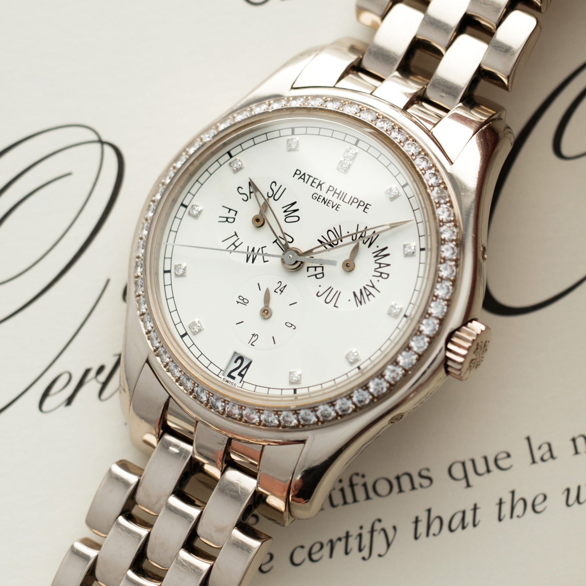 Patek Philippe - Patek Philippe White Gold Annual Calendar Watch Ref. 5037 - The Keystone Watches